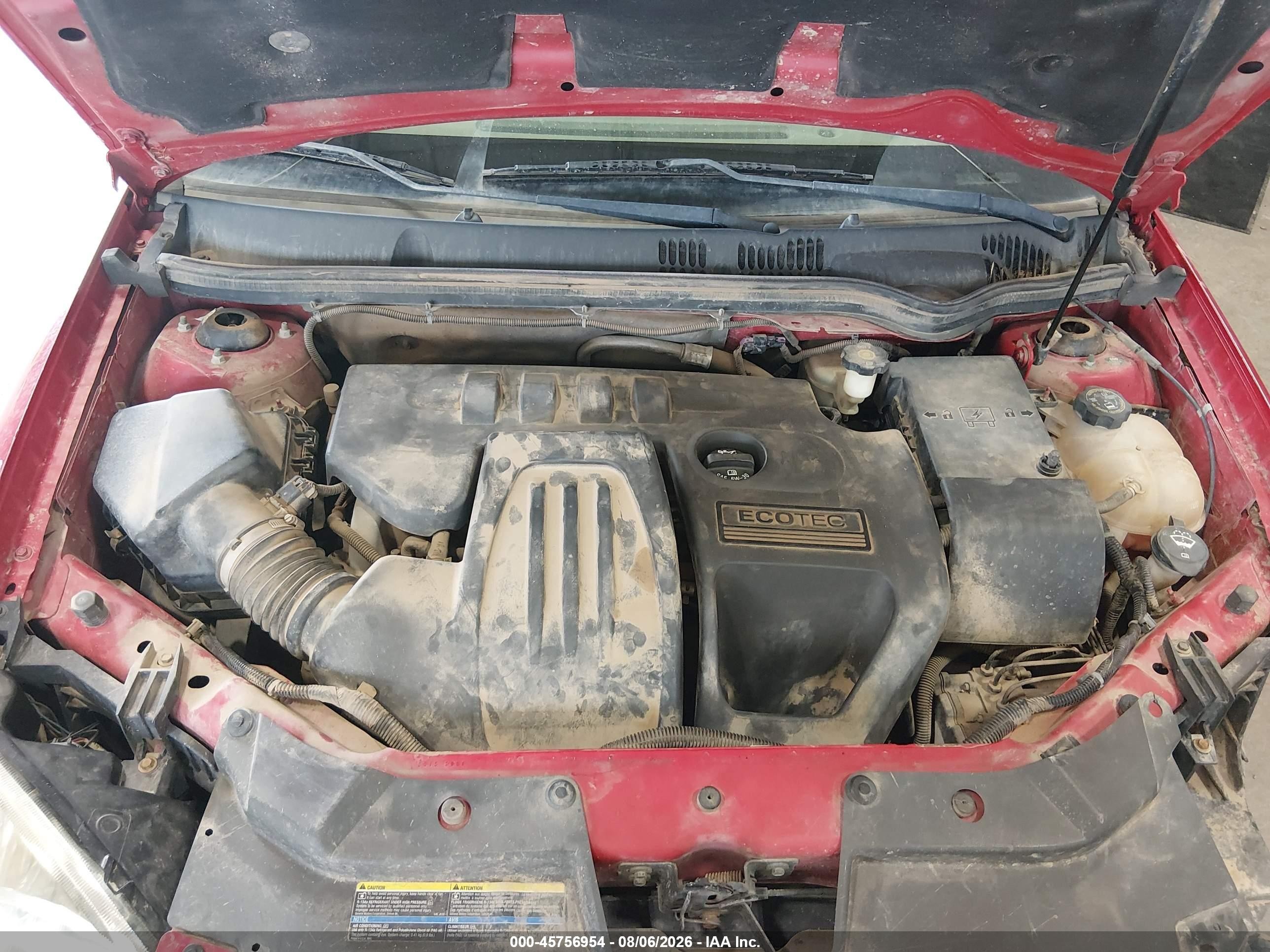 2005 Chevrolet Cobalt Ls Красный vin: 1G1AL52F457624627
