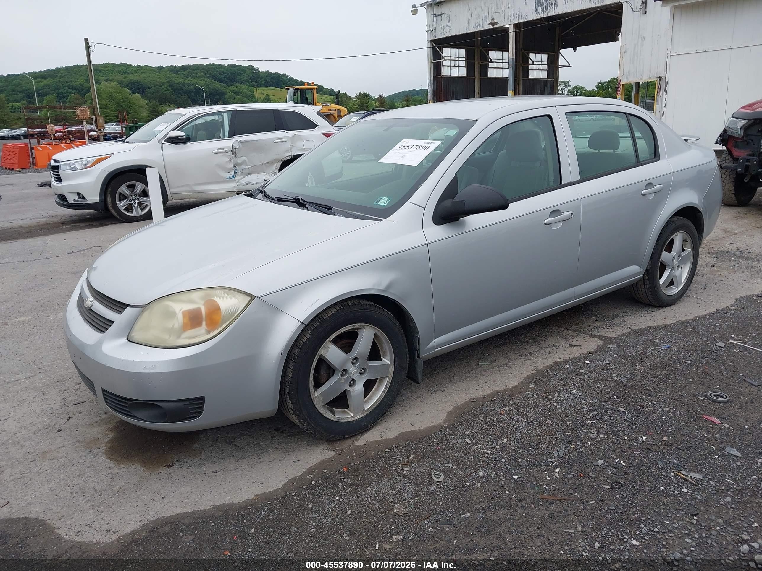 2005 Chevrolet Cobalt Ls Silver vin: 1G1AL52F557648077