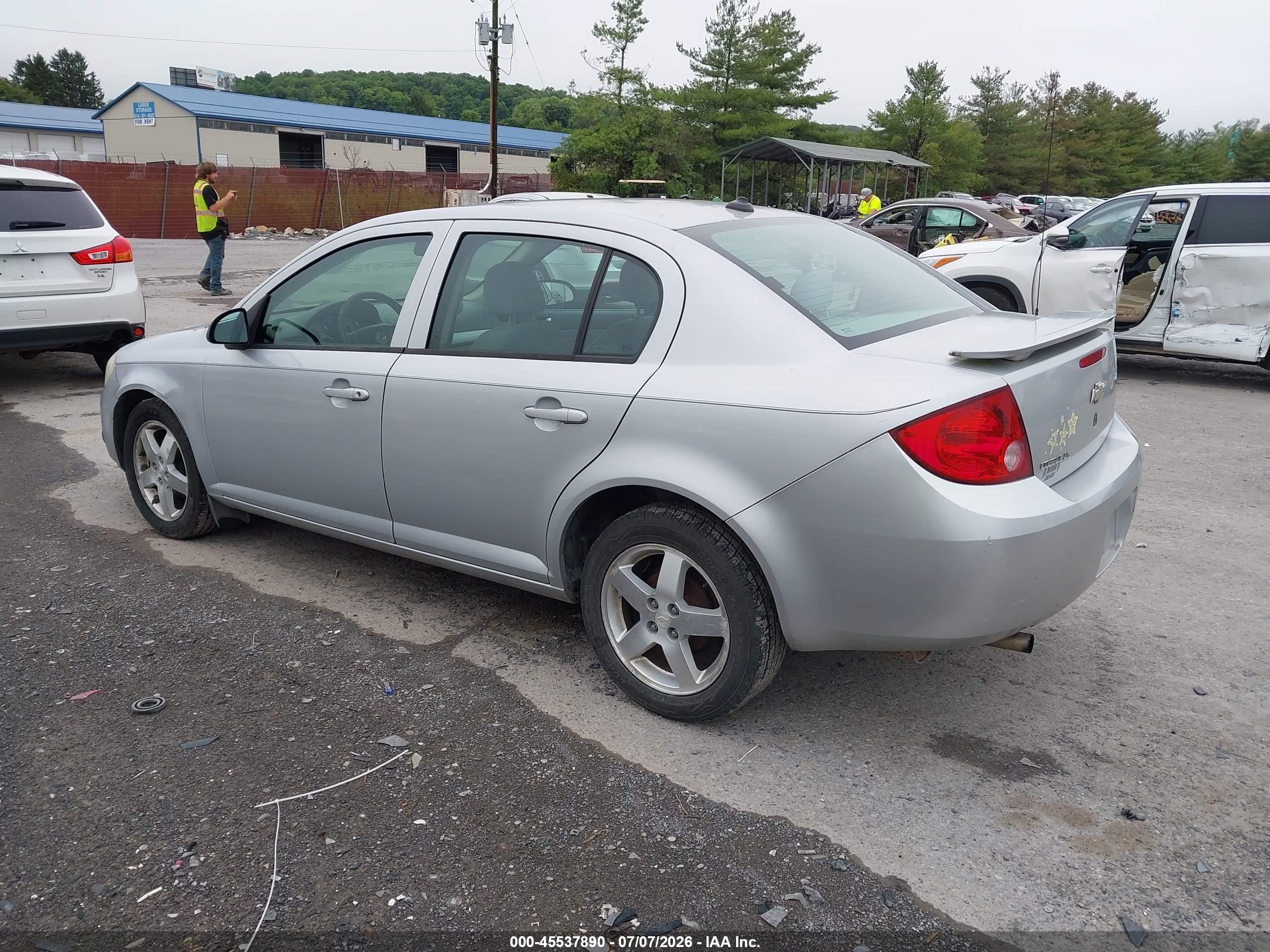 2005 Chevrolet Cobalt Ls Silver vin: 1G1AL52F557648077