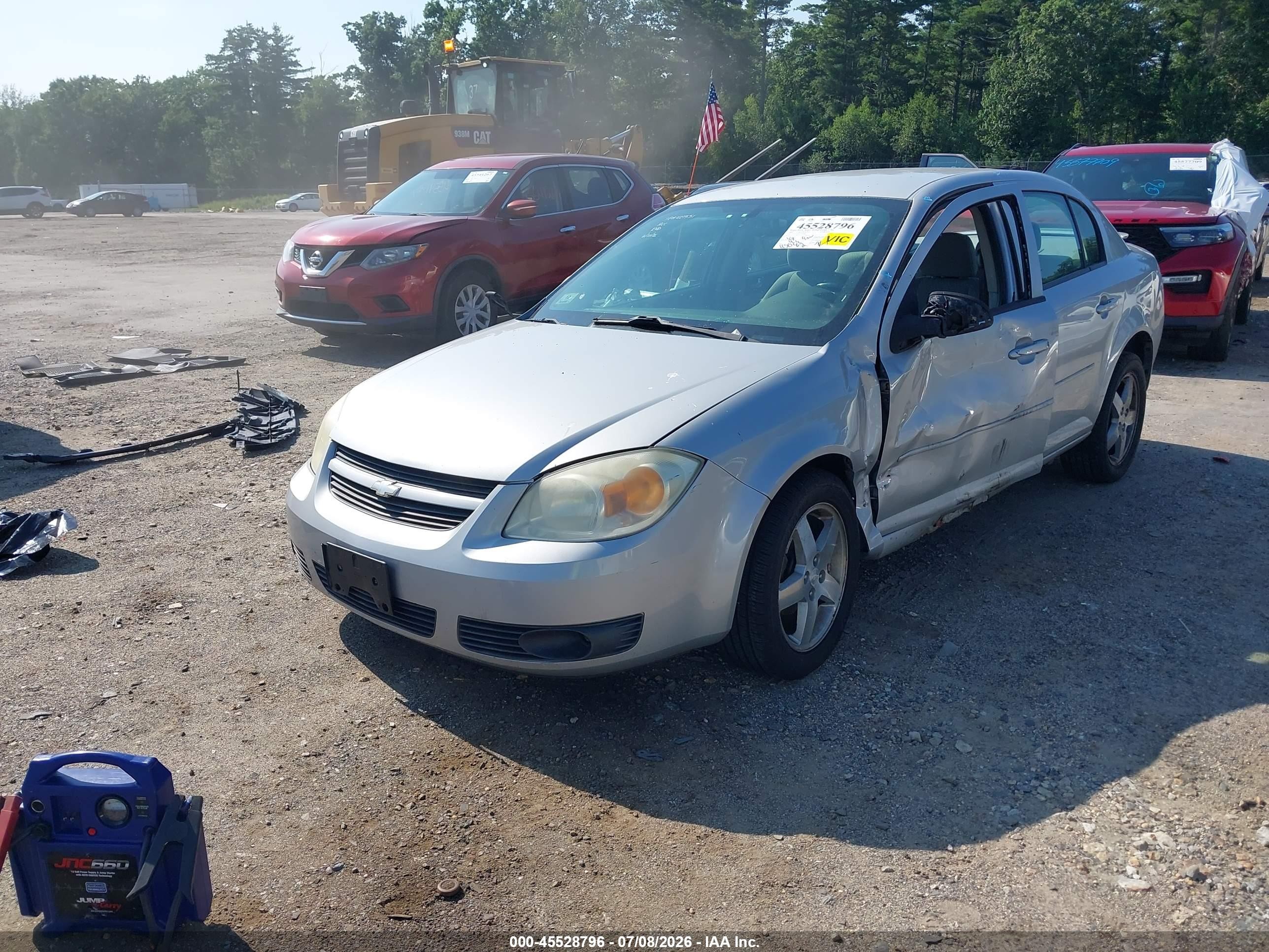2005 Chevrolet Cobalt Ls Silver vin: 1G1AL52F657507096