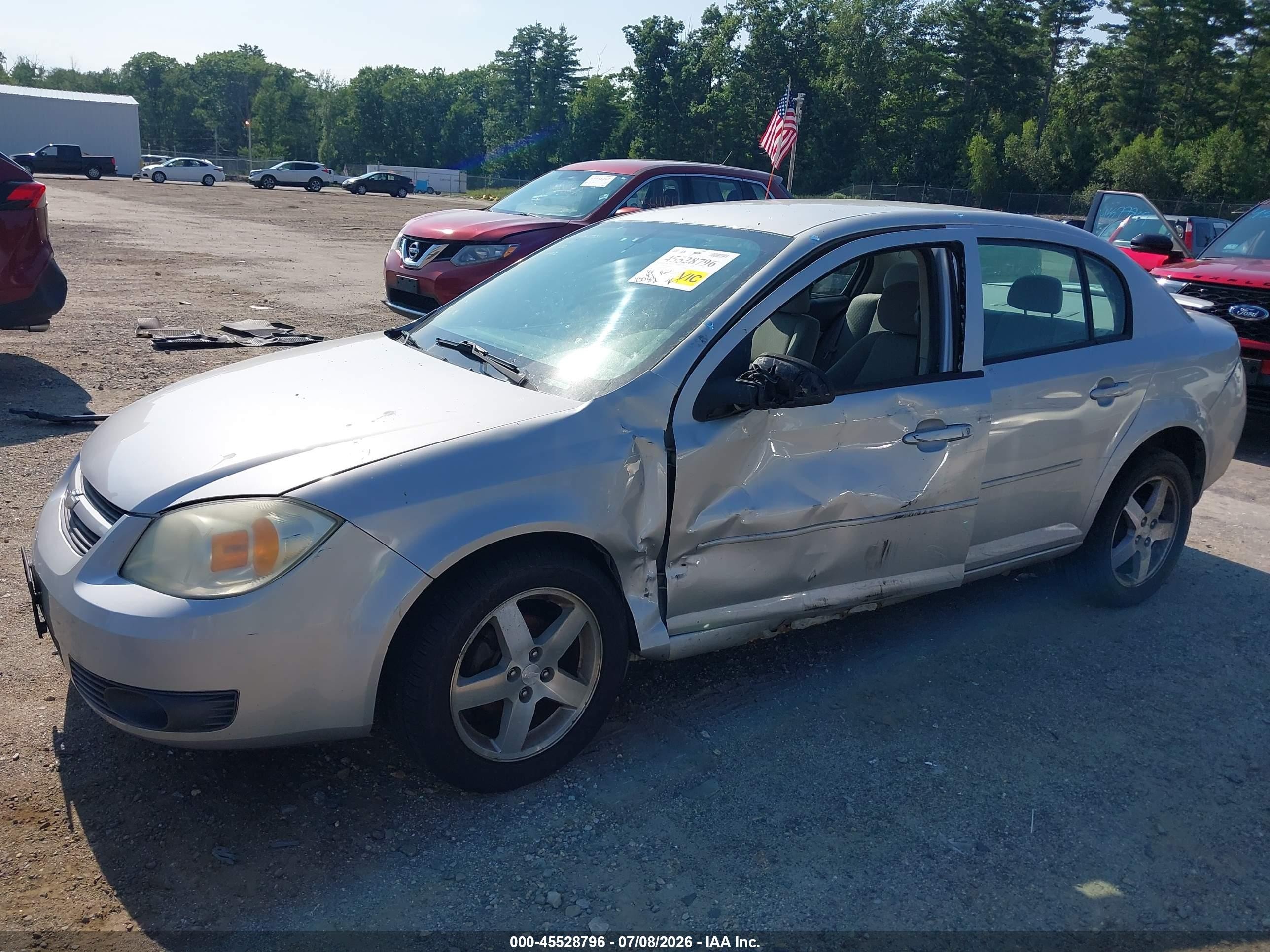 2005 Chevrolet Cobalt Ls Silver vin: 1G1AL52F657507096