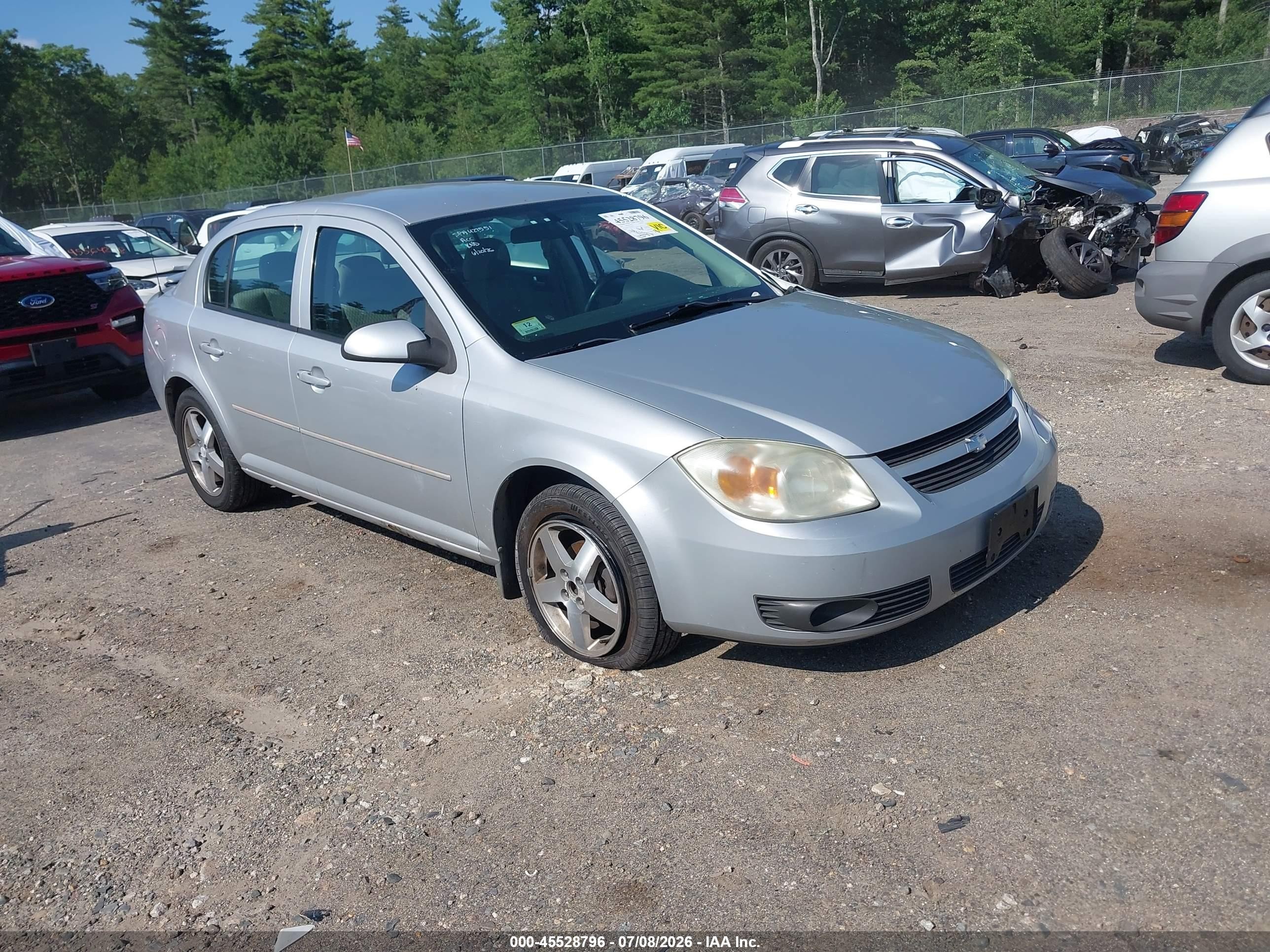 2005 Chevrolet Cobalt Ls Silver vin: 1G1AL52F657507096