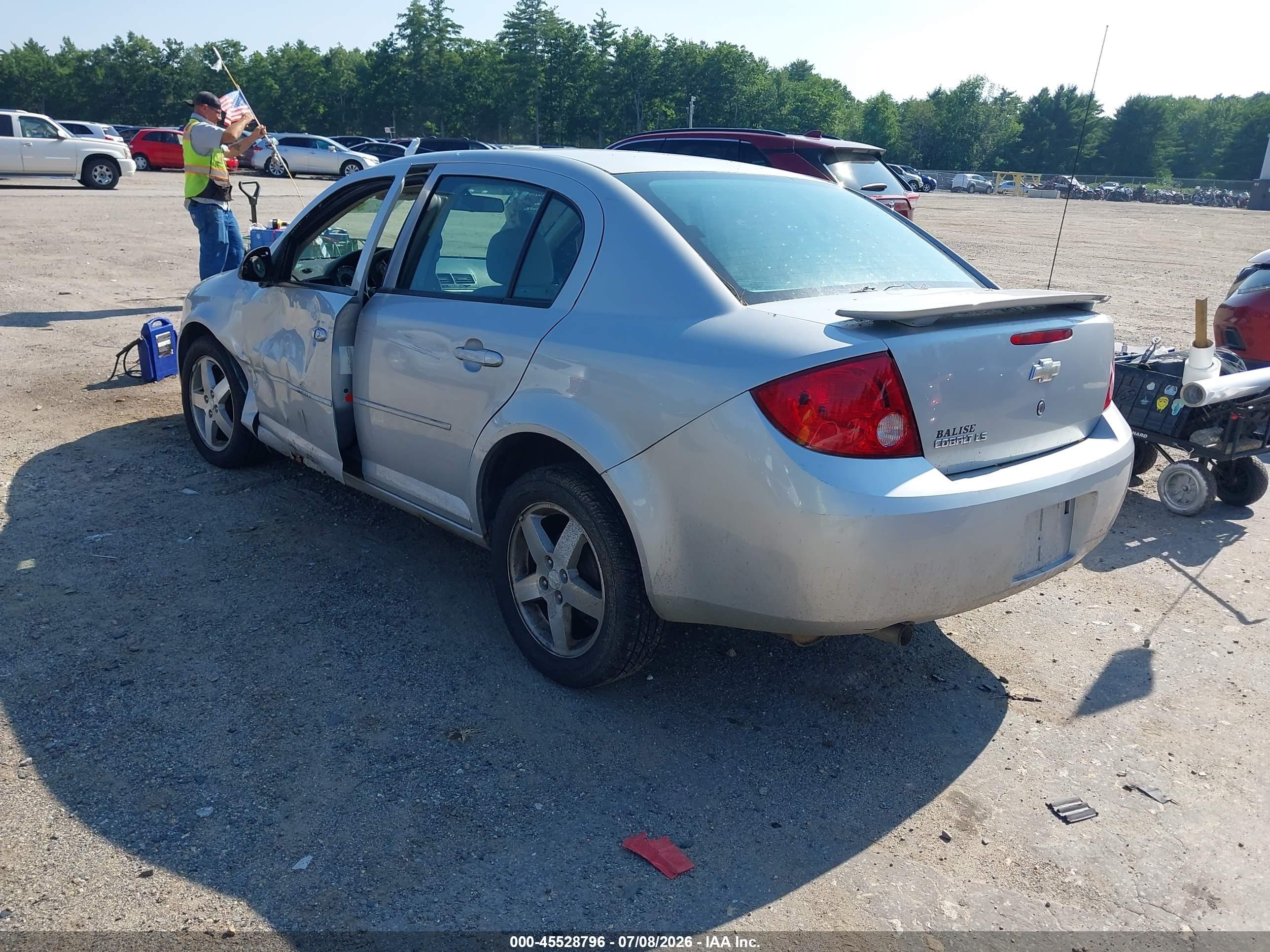 2005 Chevrolet Cobalt Ls Silver vin: 1G1AL52F657507096