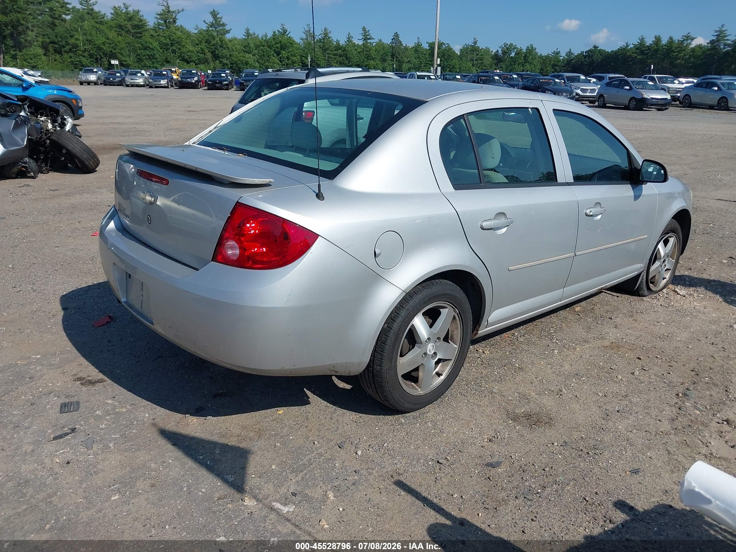 2005 Chevrolet Cobalt Ls Silver vin: 1G1AL52F657507096