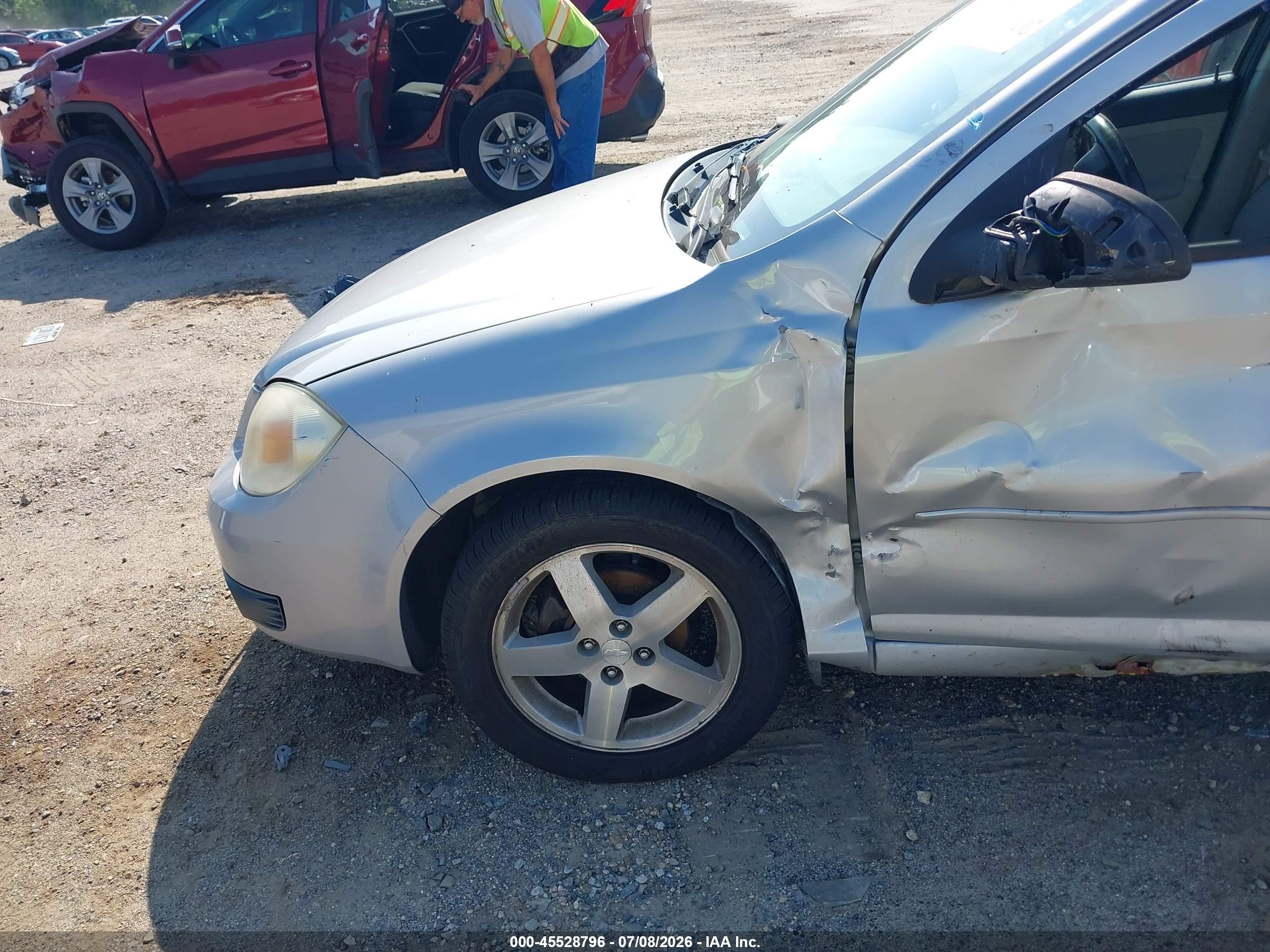 2005 Chevrolet Cobalt Ls Silver vin: 1G1AL52F657507096