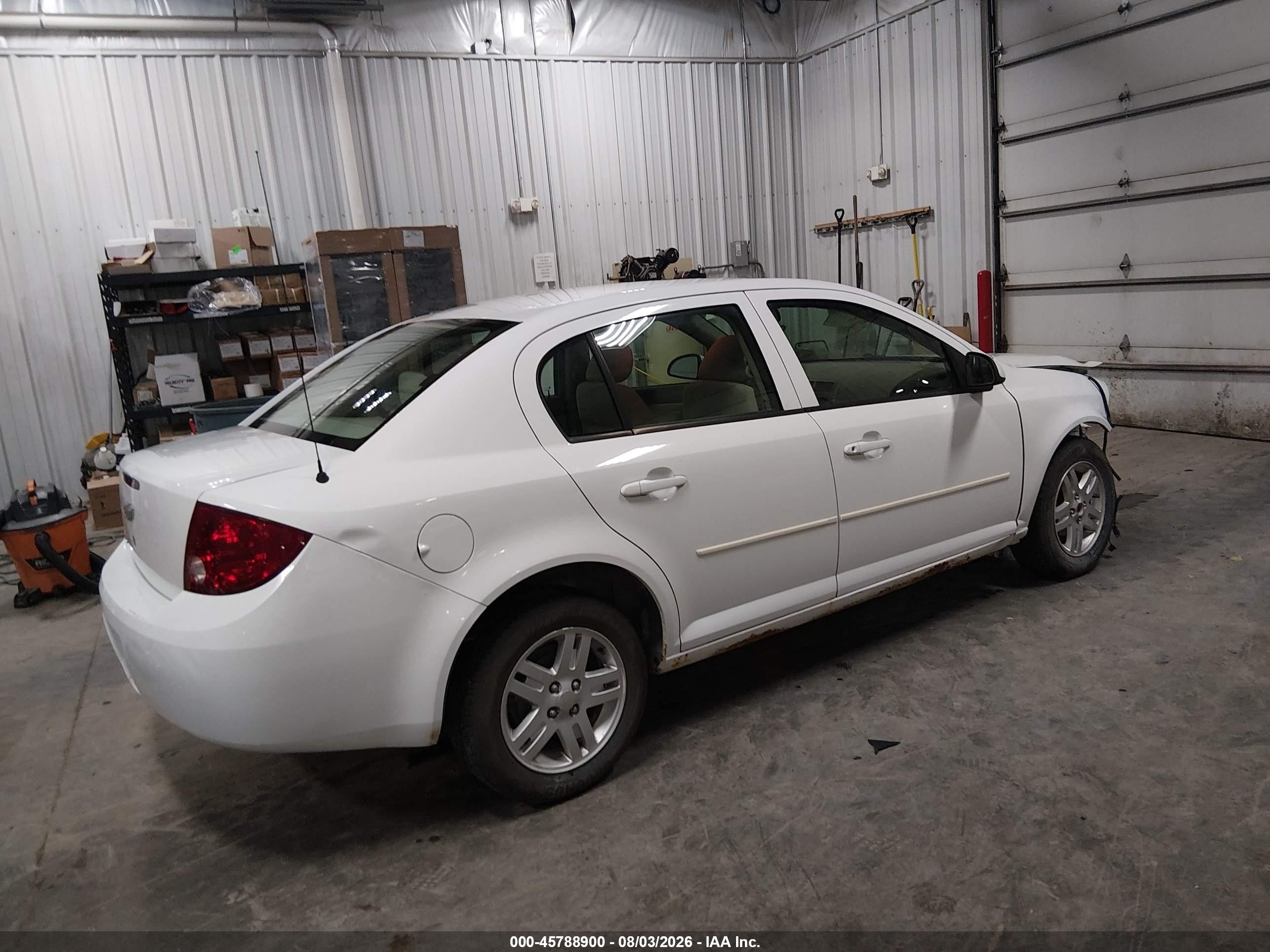 2005 Chevrolet Cobalt Ls White vin: 1G1AL52F657666314