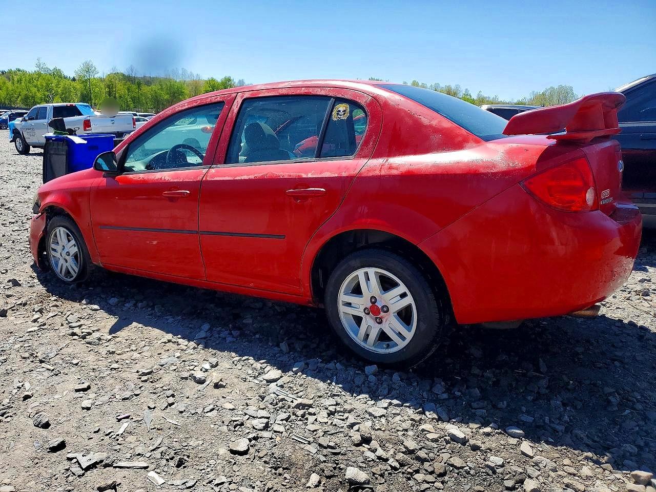 2005 Chevrolet Cobalt Ls Red vin: 1G1AL52F757609684