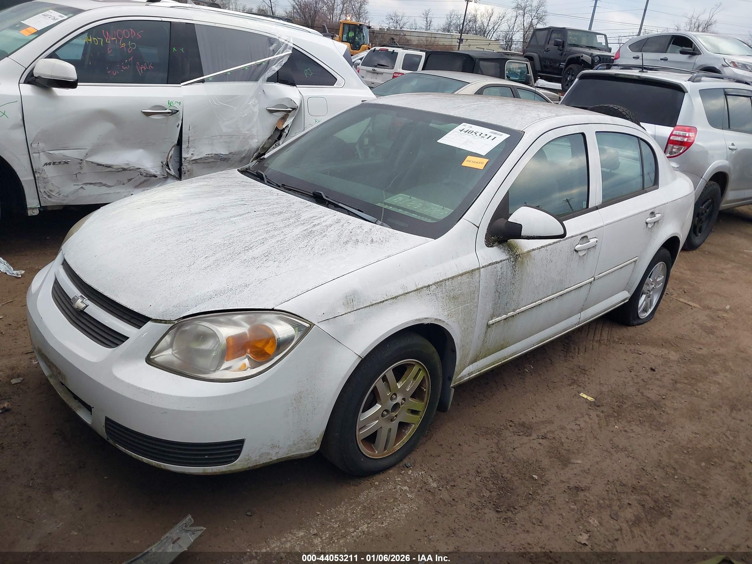 2005 Chevrolet Cobalt Ls White vin: 1G1AL52F957534017