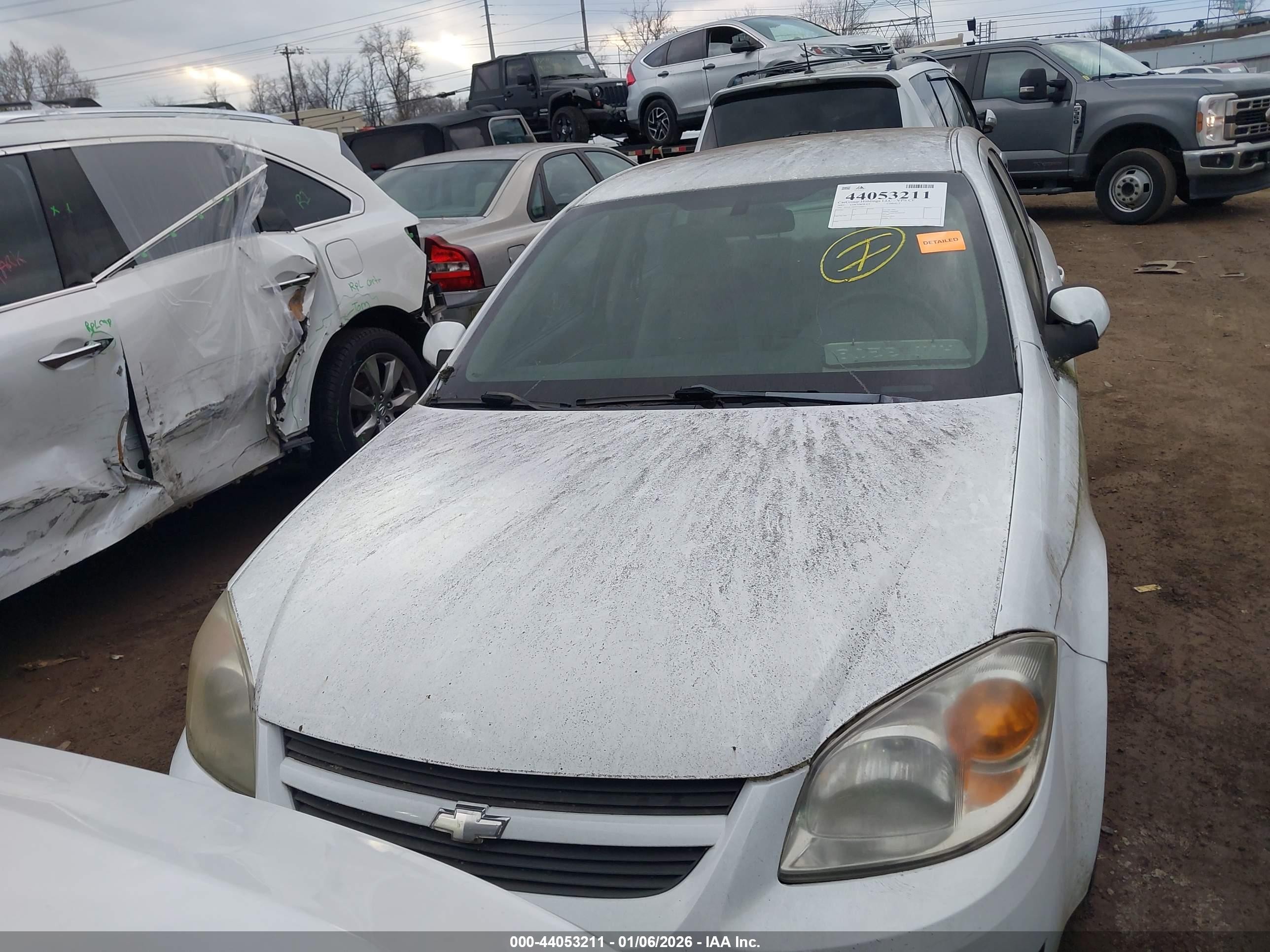 2005 Chevrolet Cobalt Ls White vin: 1G1AL52F957534017