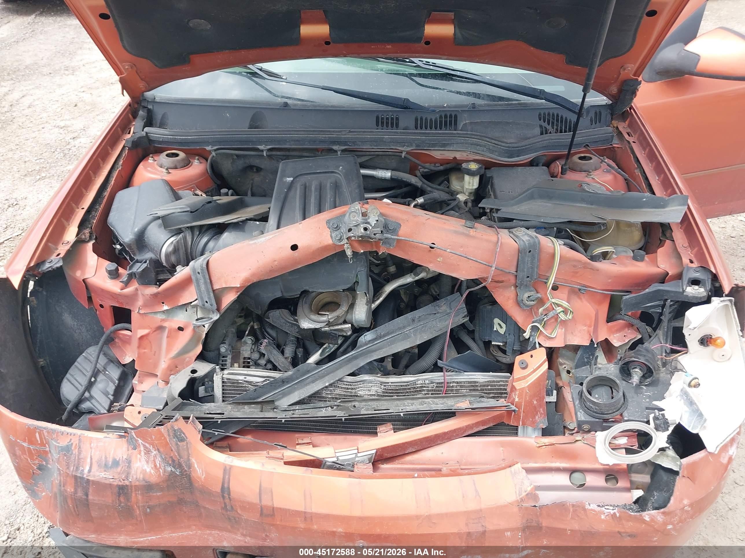 2005 Chevrolet Cobalt Ls Orange vin: 1G1AL52F957536916