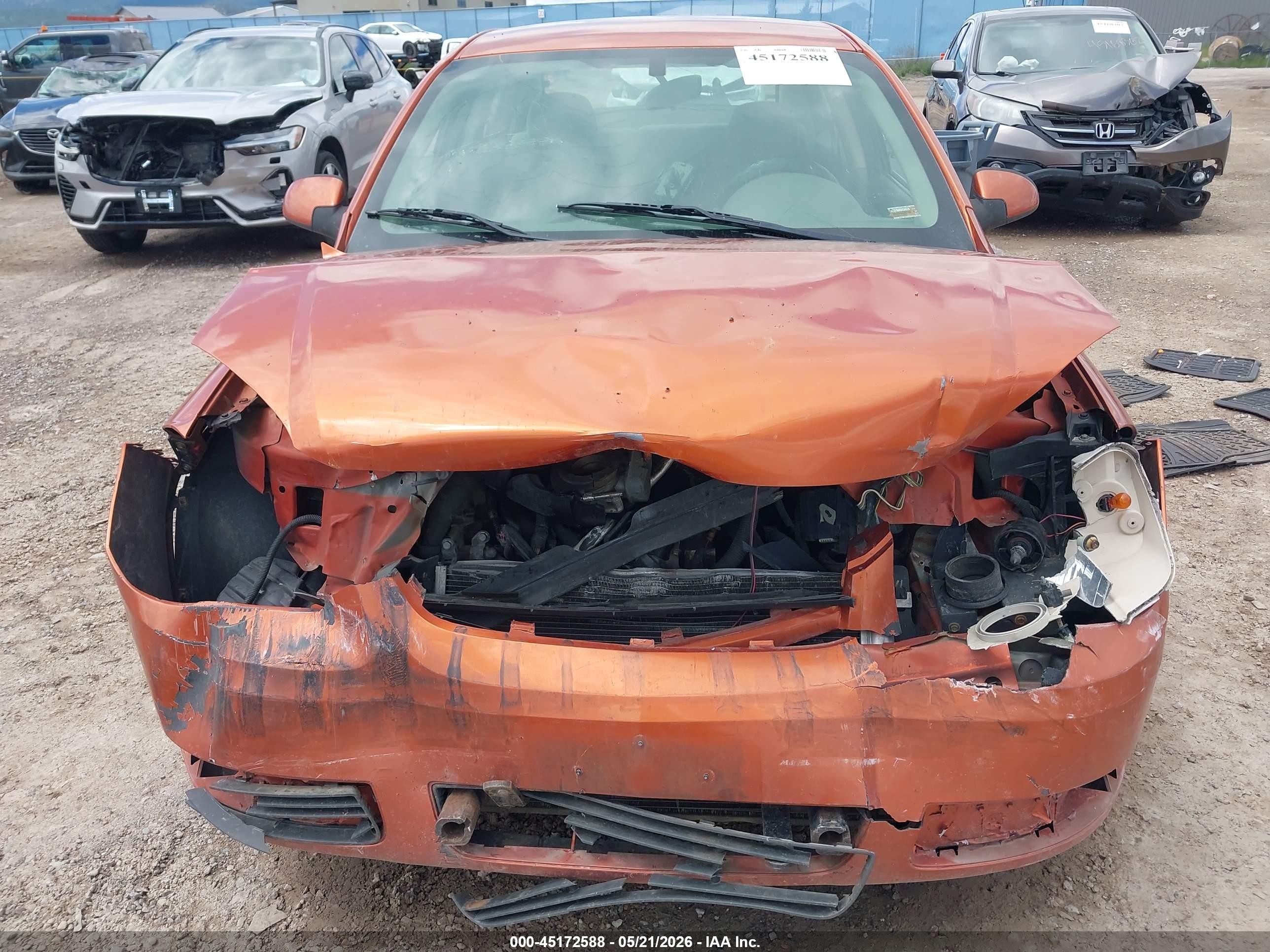 2005 Chevrolet Cobalt Ls Orange vin: 1G1AL52F957536916