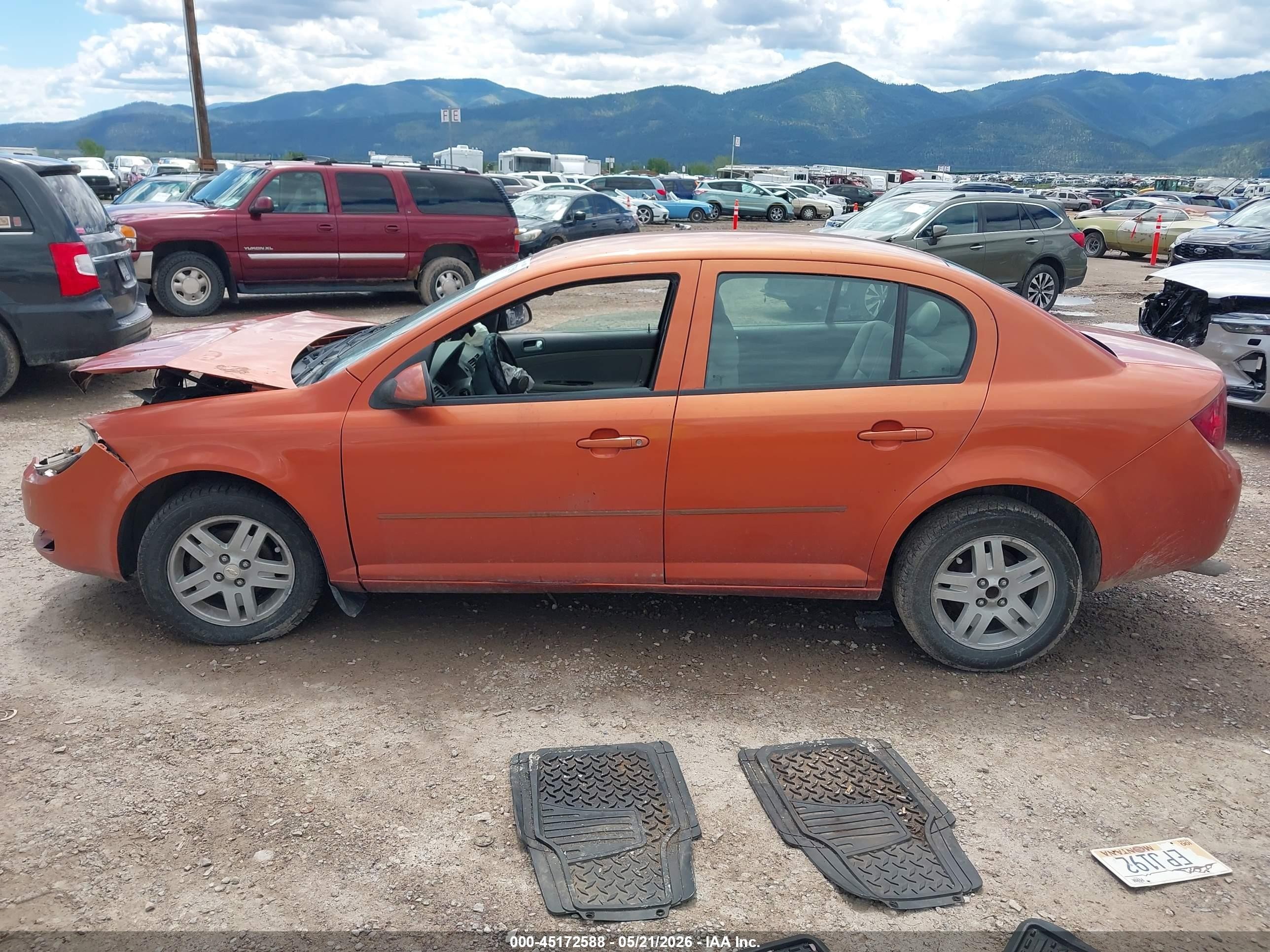 2005 Chevrolet Cobalt Ls Orange vin: 1G1AL52F957536916