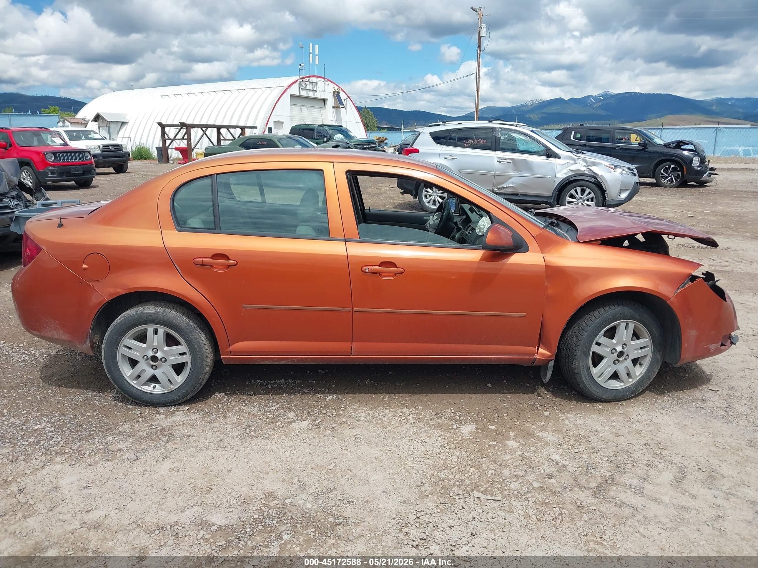 2005 Chevrolet Cobalt Ls Orange vin: 1G1AL52F957536916