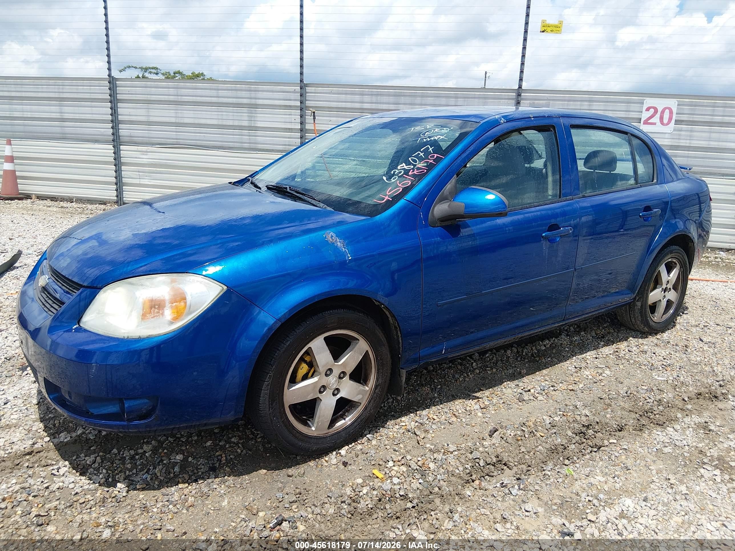 2005 Chevrolet Cobalt Ls Blue vin: 1G1AL52FX57638077