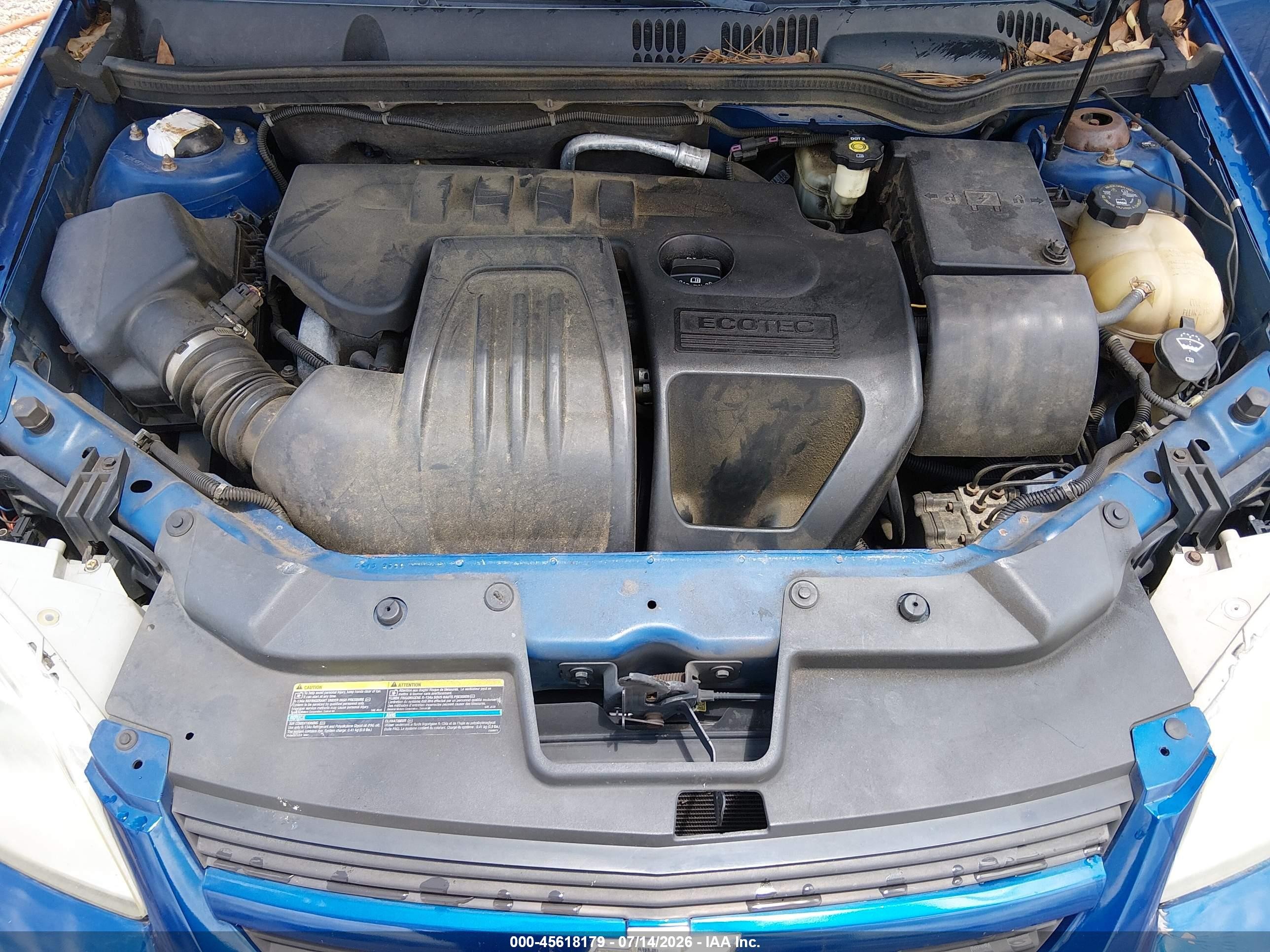 2005 Chevrolet Cobalt Ls Blue vin: 1G1AL52FX57638077