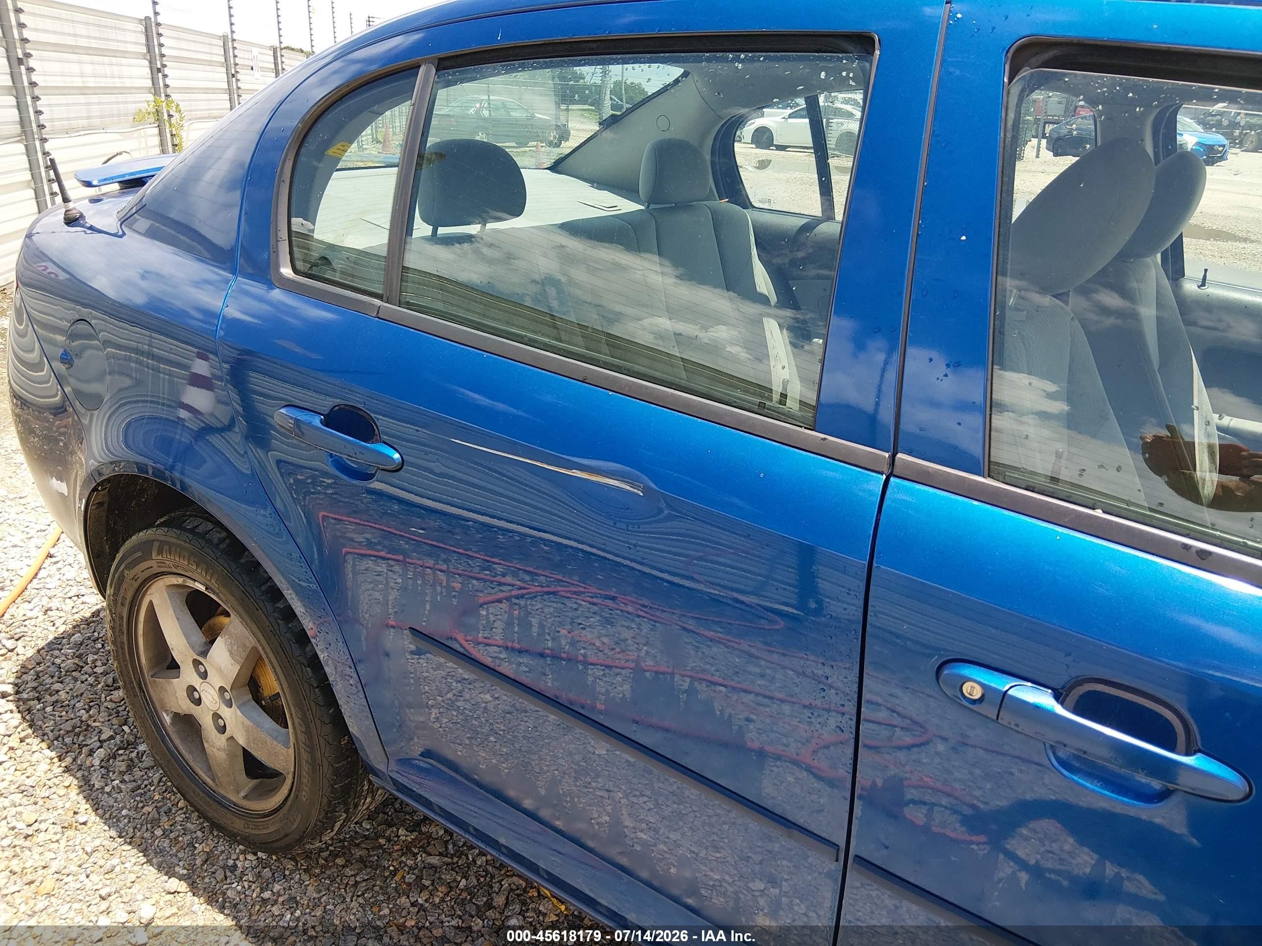 2005 Chevrolet Cobalt Ls Blue vin: 1G1AL52FX57638077