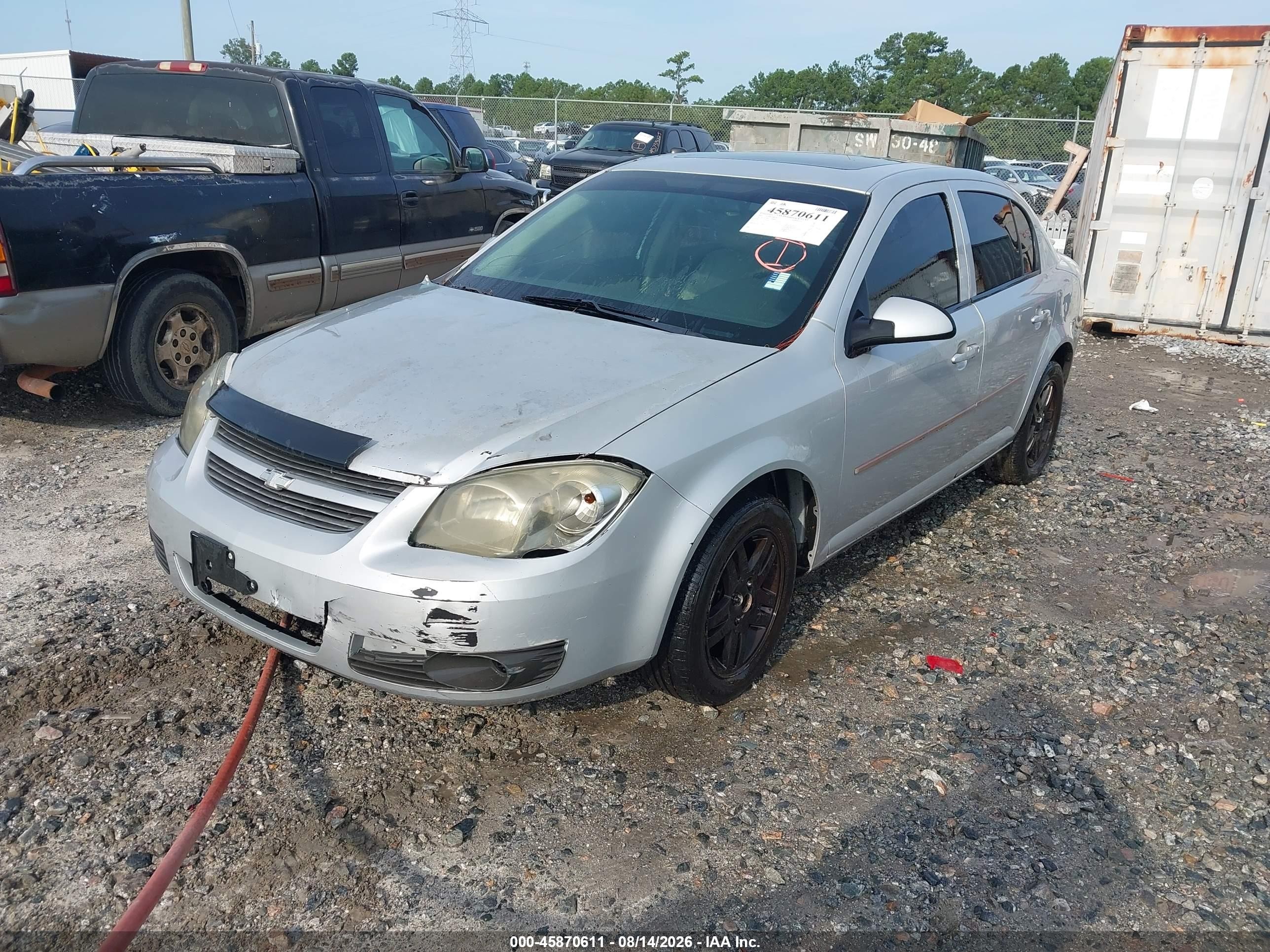 2005 Chevrolet Cobalt Ls Silver vin: 1G1AL54F757584041
