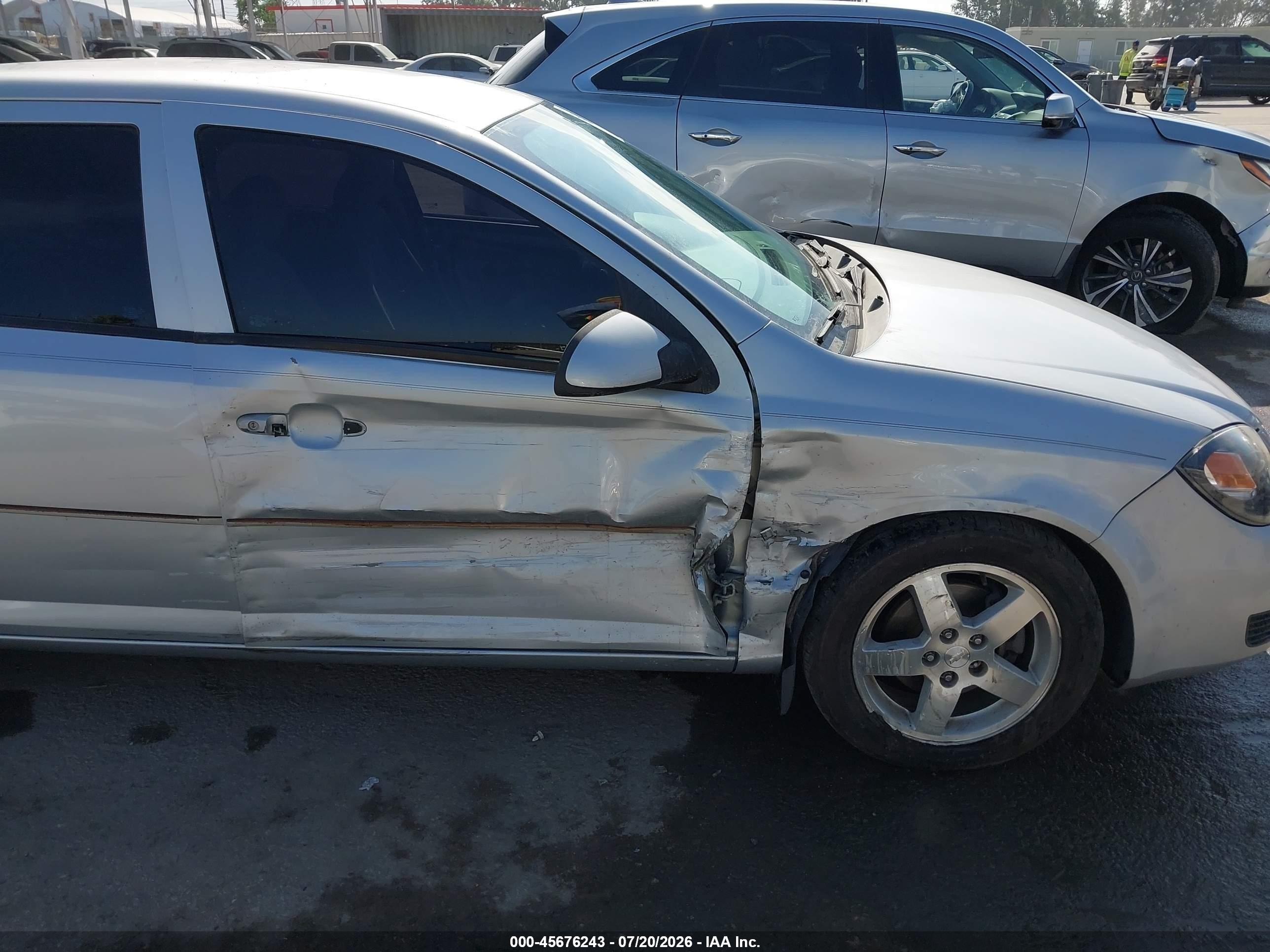 2007 Chevrolet Cobalt Lt Silver vin: 1G1AL55F177309914