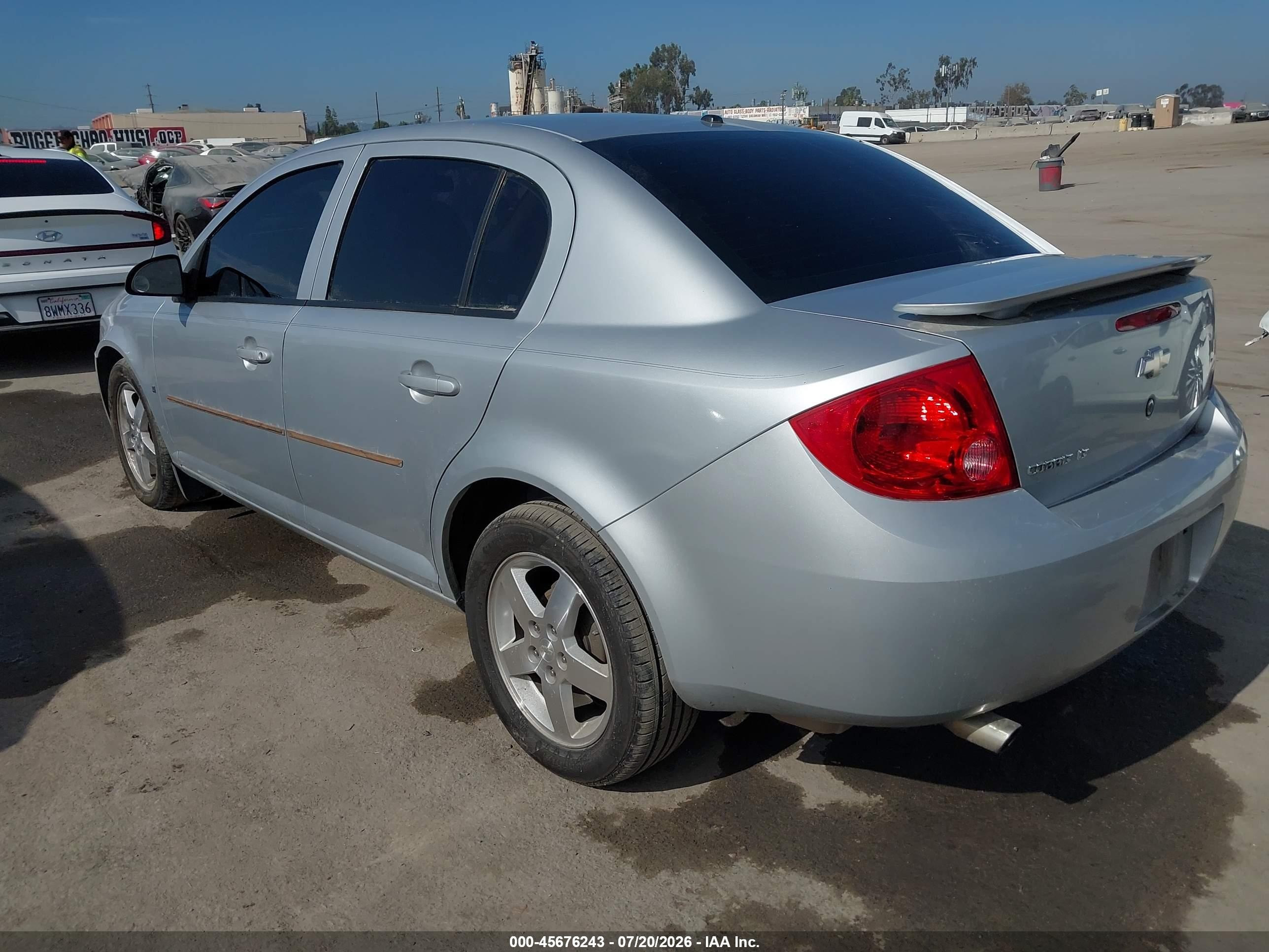 2007 Chevrolet Cobalt Lt Silver vin: 1G1AL55F177309914