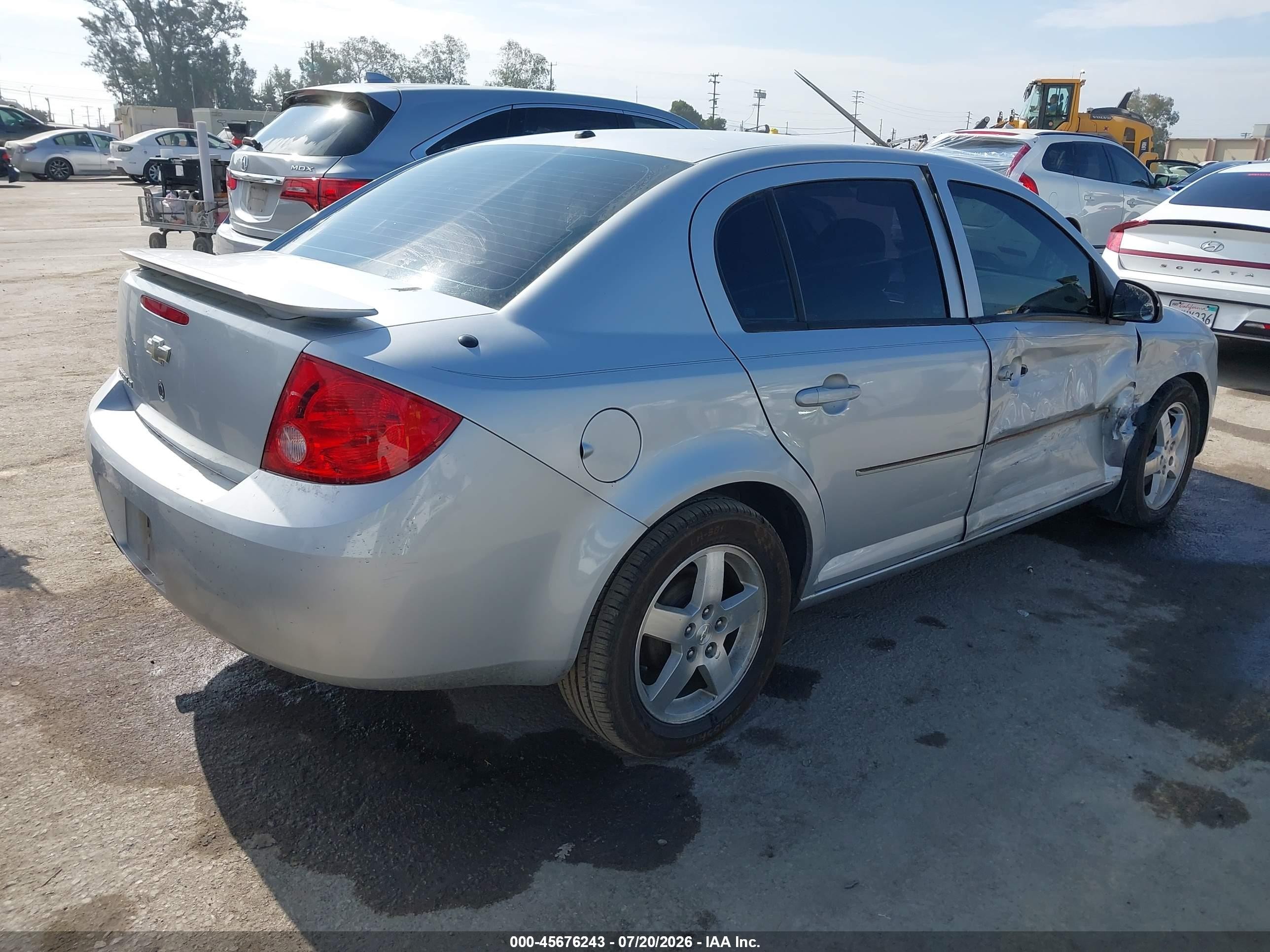 2007 Chevrolet Cobalt Lt Silver vin: 1G1AL55F177309914