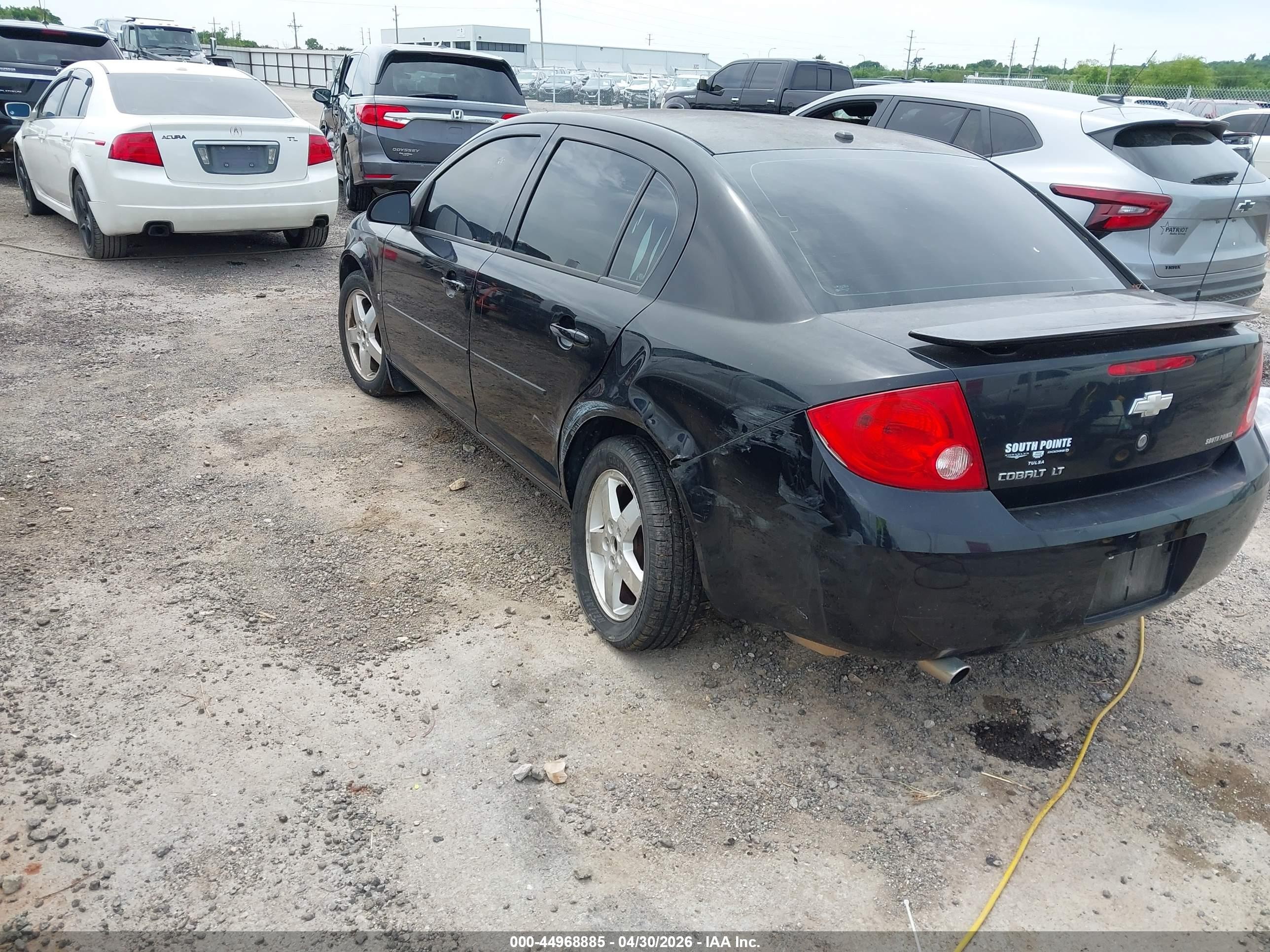 2007 Chevrolet Cobalt Lt Black vin: 1G1AL55F177380000