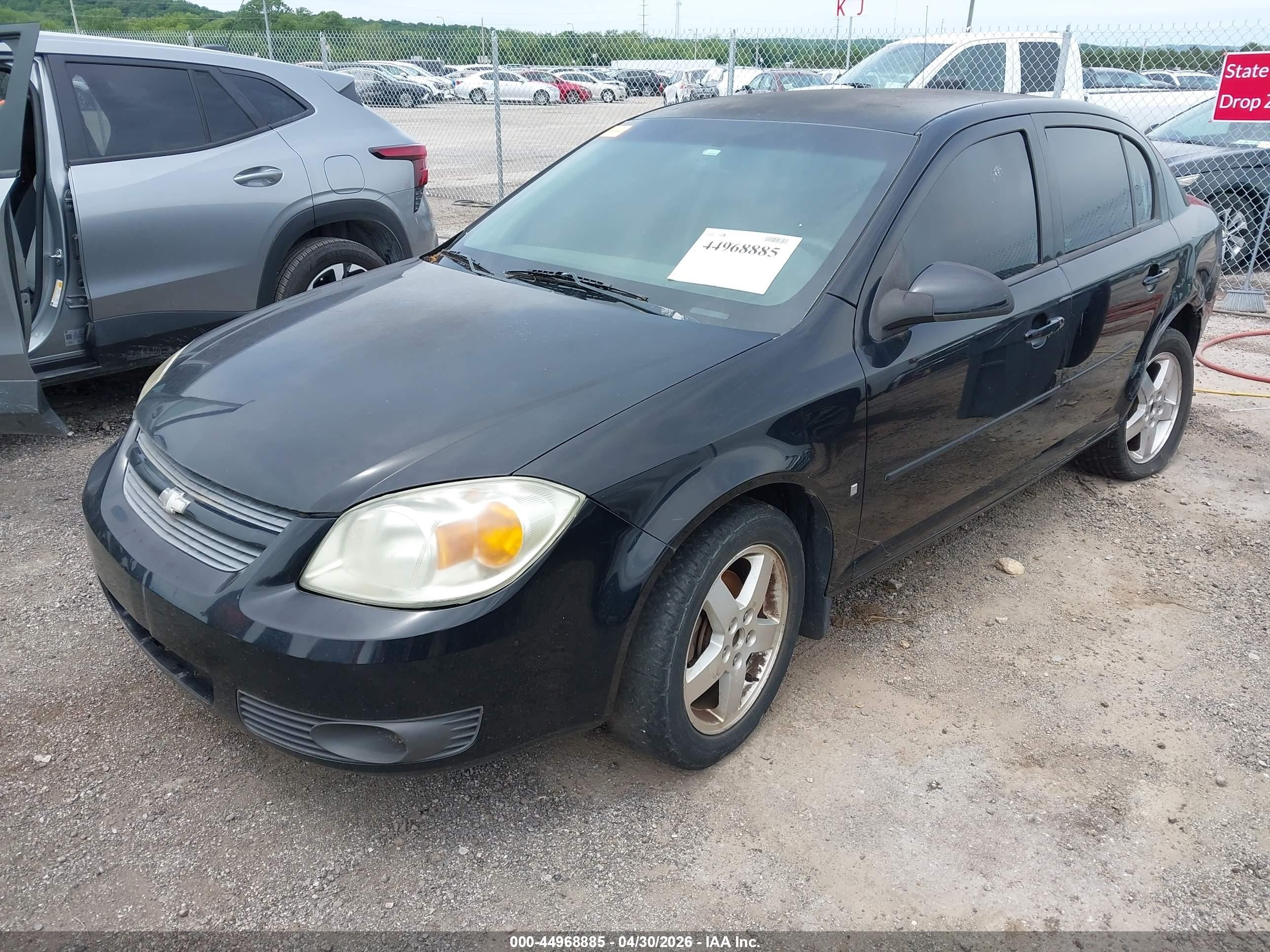 2007 Chevrolet Cobalt Lt Black vin: 1G1AL55F177380000