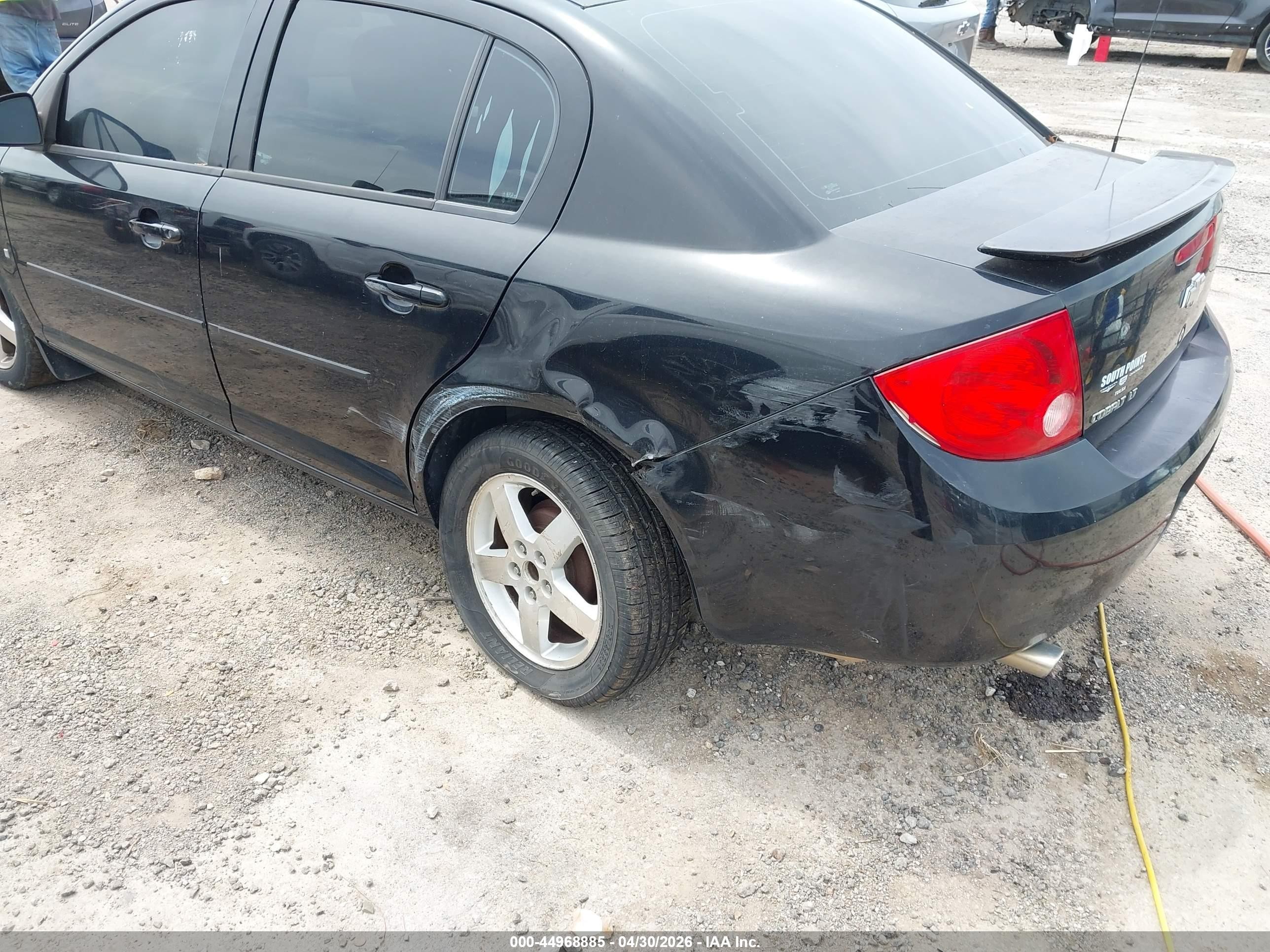 2007 Chevrolet Cobalt Lt Black vin: 1G1AL55F177380000