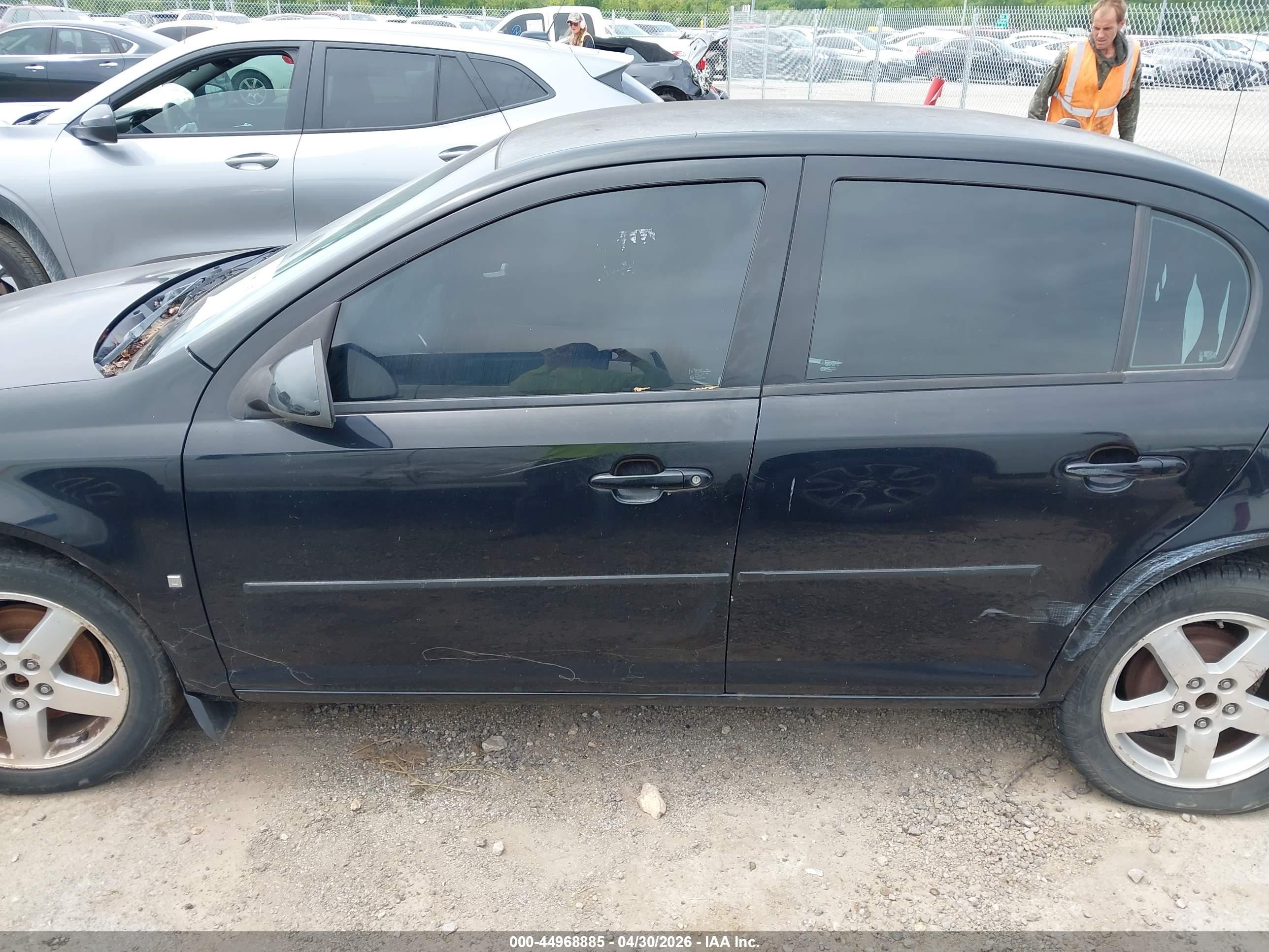 2007 Chevrolet Cobalt Lt Black vin: 1G1AL55F177380000