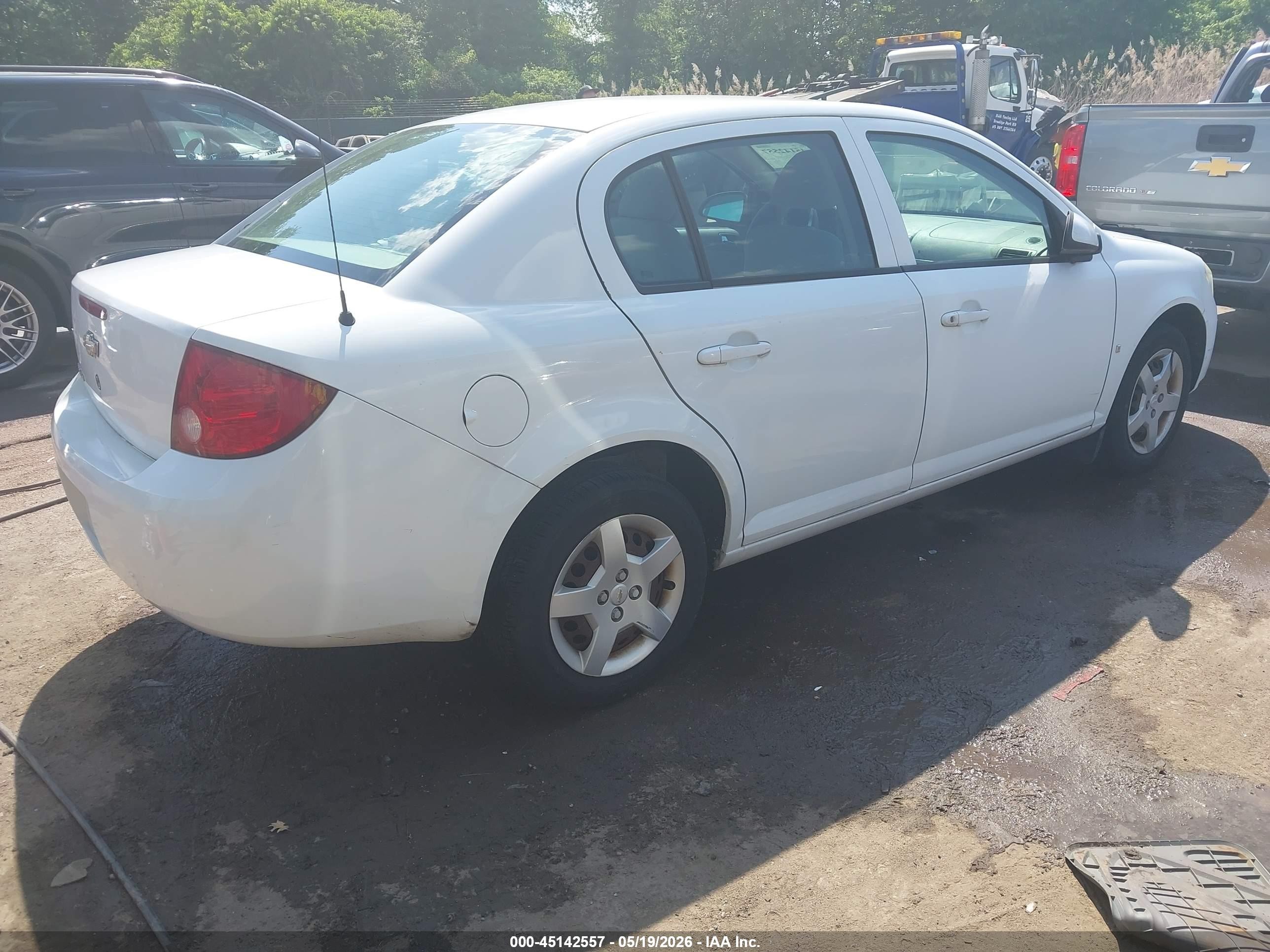 2007 Chevrolet Cobalt Lt White vin: 1G1AL55F277235001