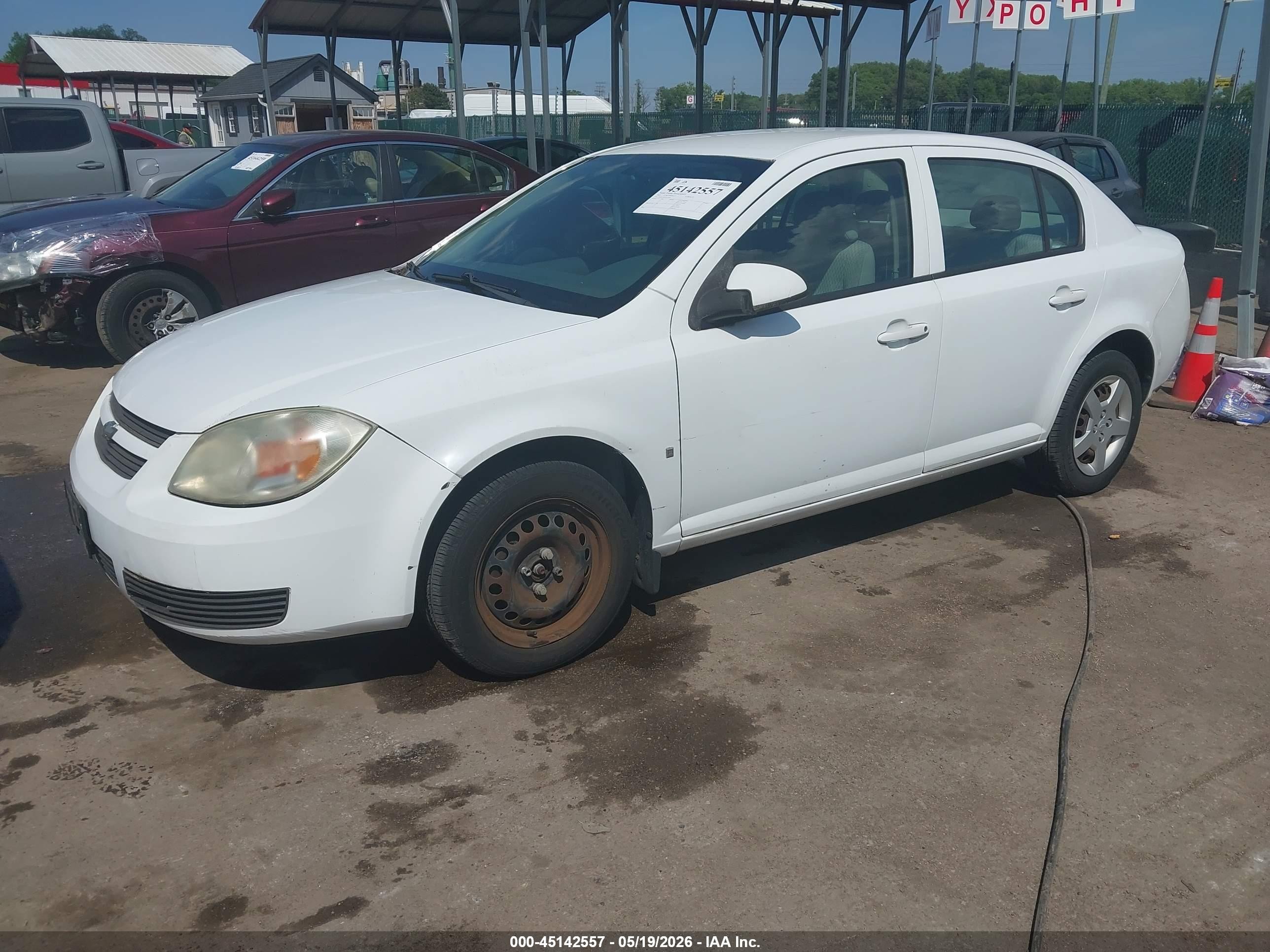 2007 Chevrolet Cobalt Lt White vin: 1G1AL55F277235001