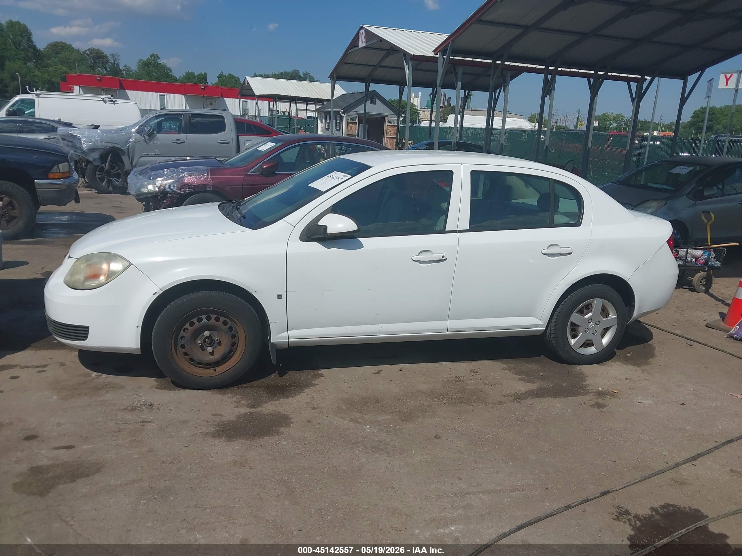 2007 Chevrolet Cobalt Lt White vin: 1G1AL55F277235001