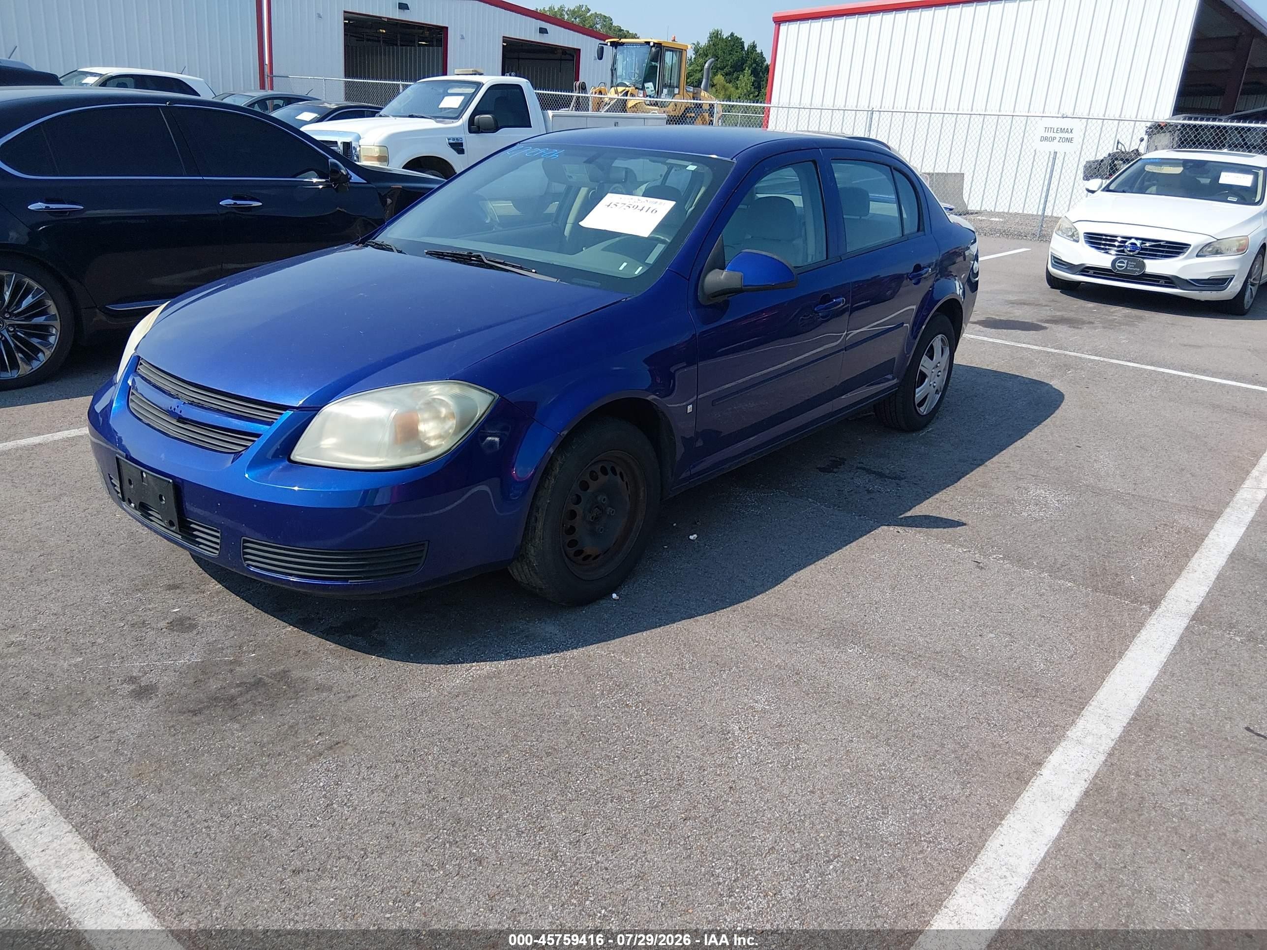 2007 Chevrolet Cobalt Lt Blue vin: 1G1AL55F377218434