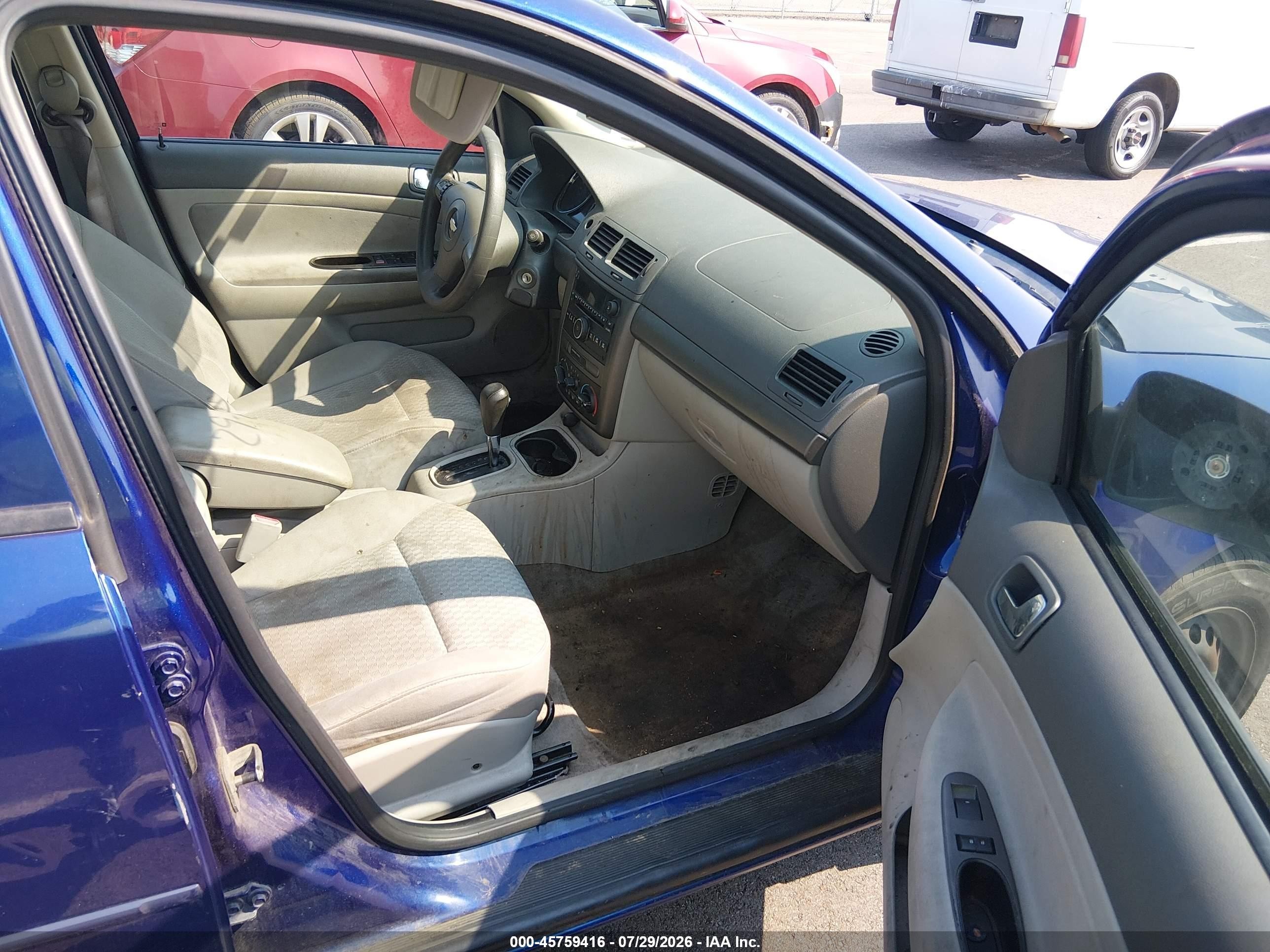 2007 Chevrolet Cobalt Lt Blue vin: 1G1AL55F377218434