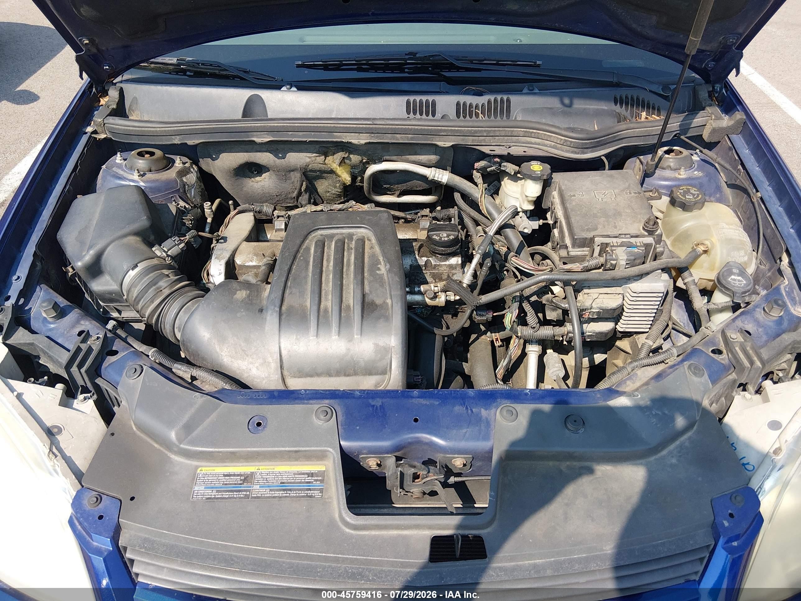 2007 Chevrolet Cobalt Lt Blue vin: 1G1AL55F377218434