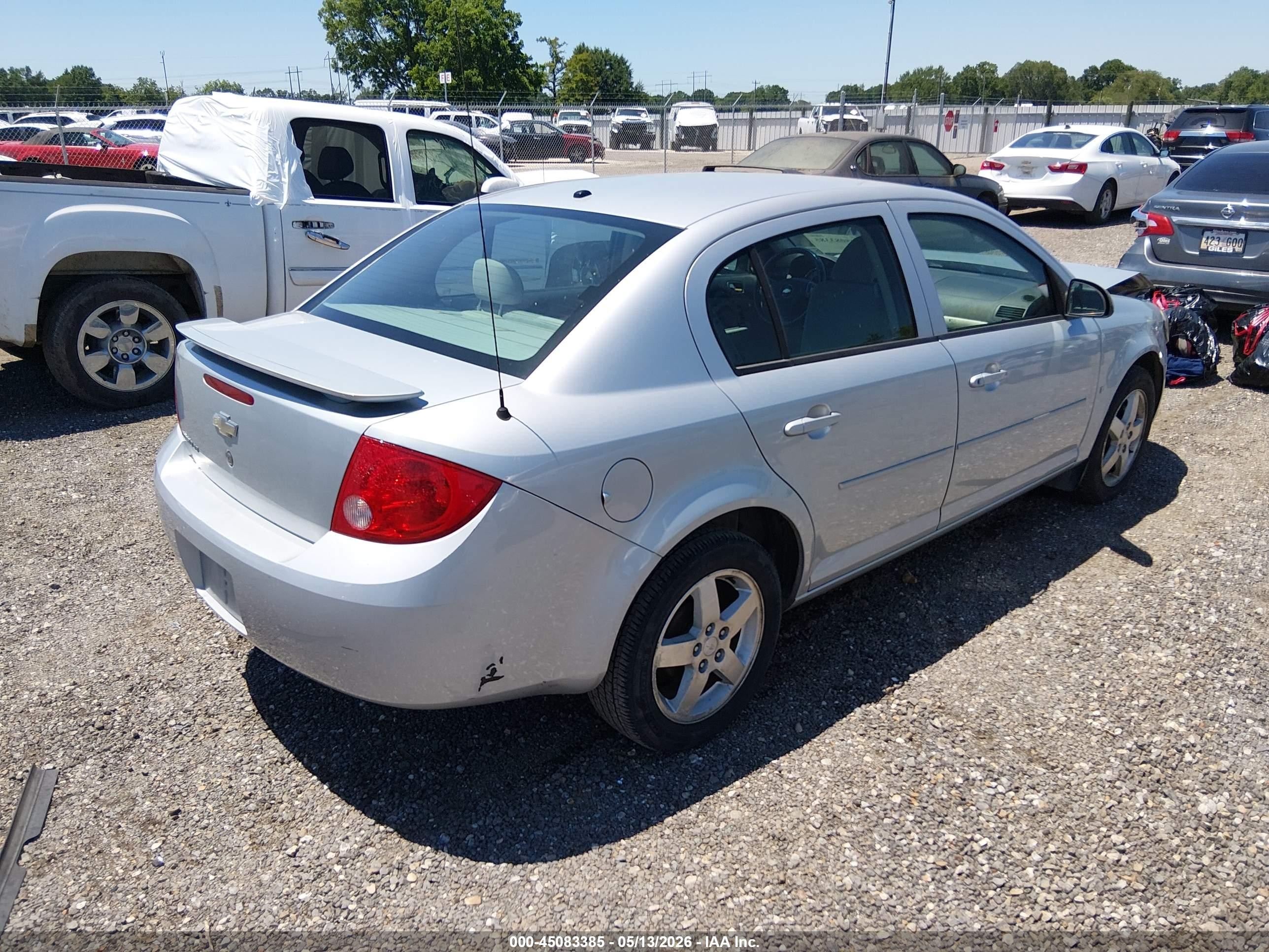2007 Chevrolet Cobalt Lt Silver vin: 1G1AL55F377309588