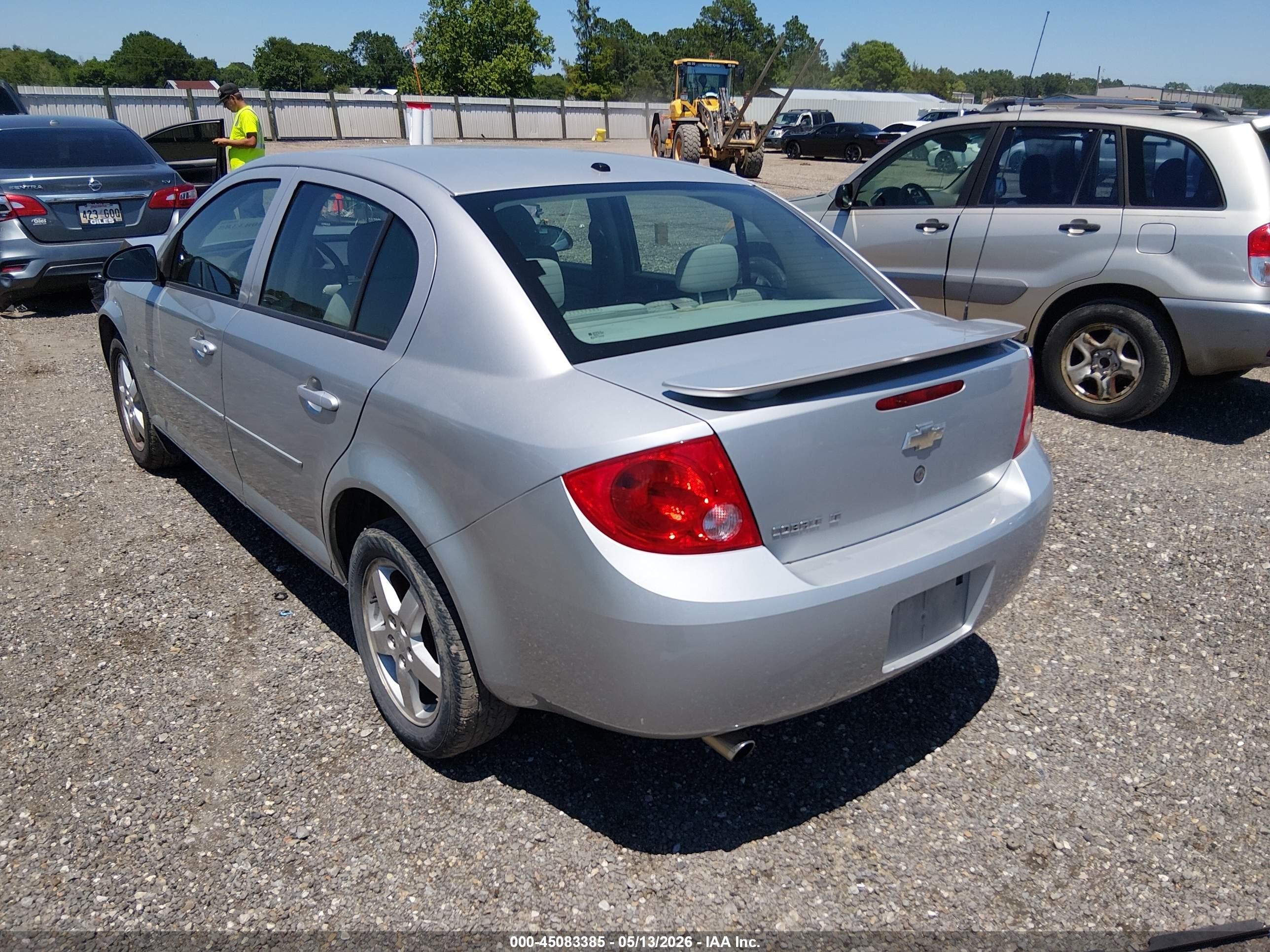 2007 Chevrolet Cobalt Lt Silver vin: 1G1AL55F377309588
