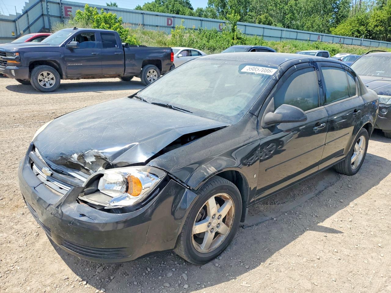 2007 Chevrolet Cobalt Lt Black vin: 1G1AL55F577178907