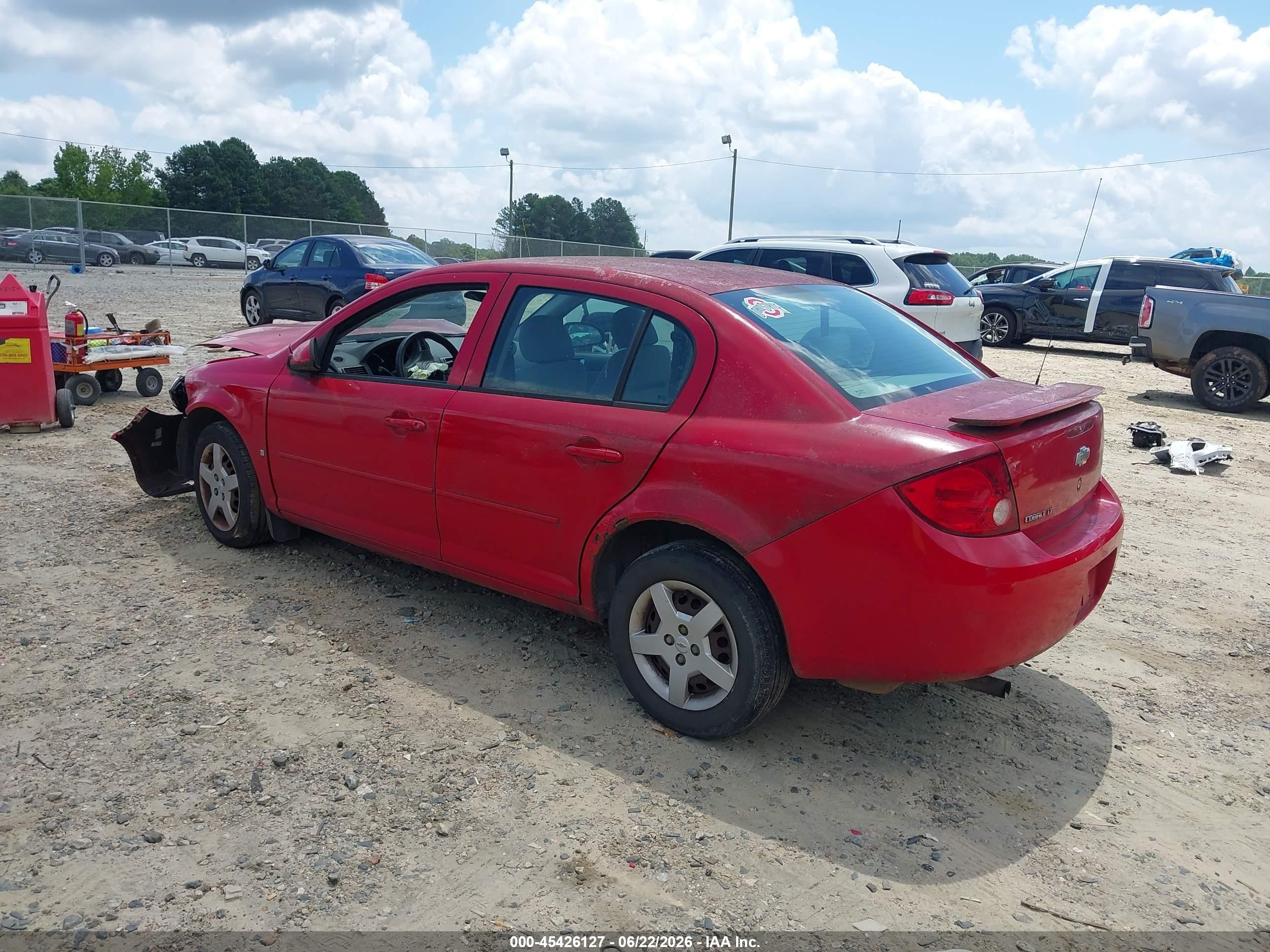 2007 Chevrolet Cobalt Lt Red vin: 1G1AL55F677127609