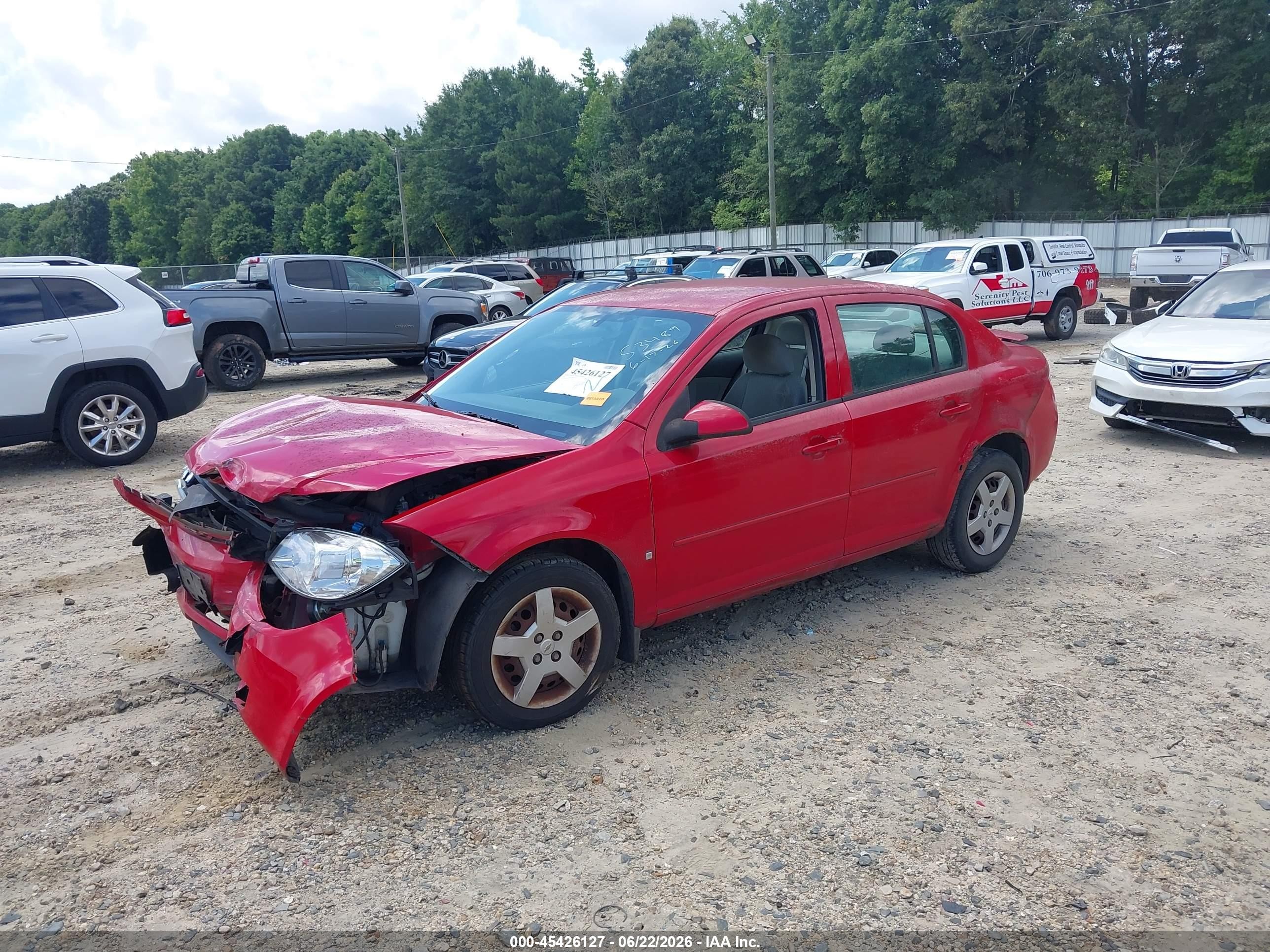 2007 Chevrolet Cobalt Lt Red vin: 1G1AL55F677127609