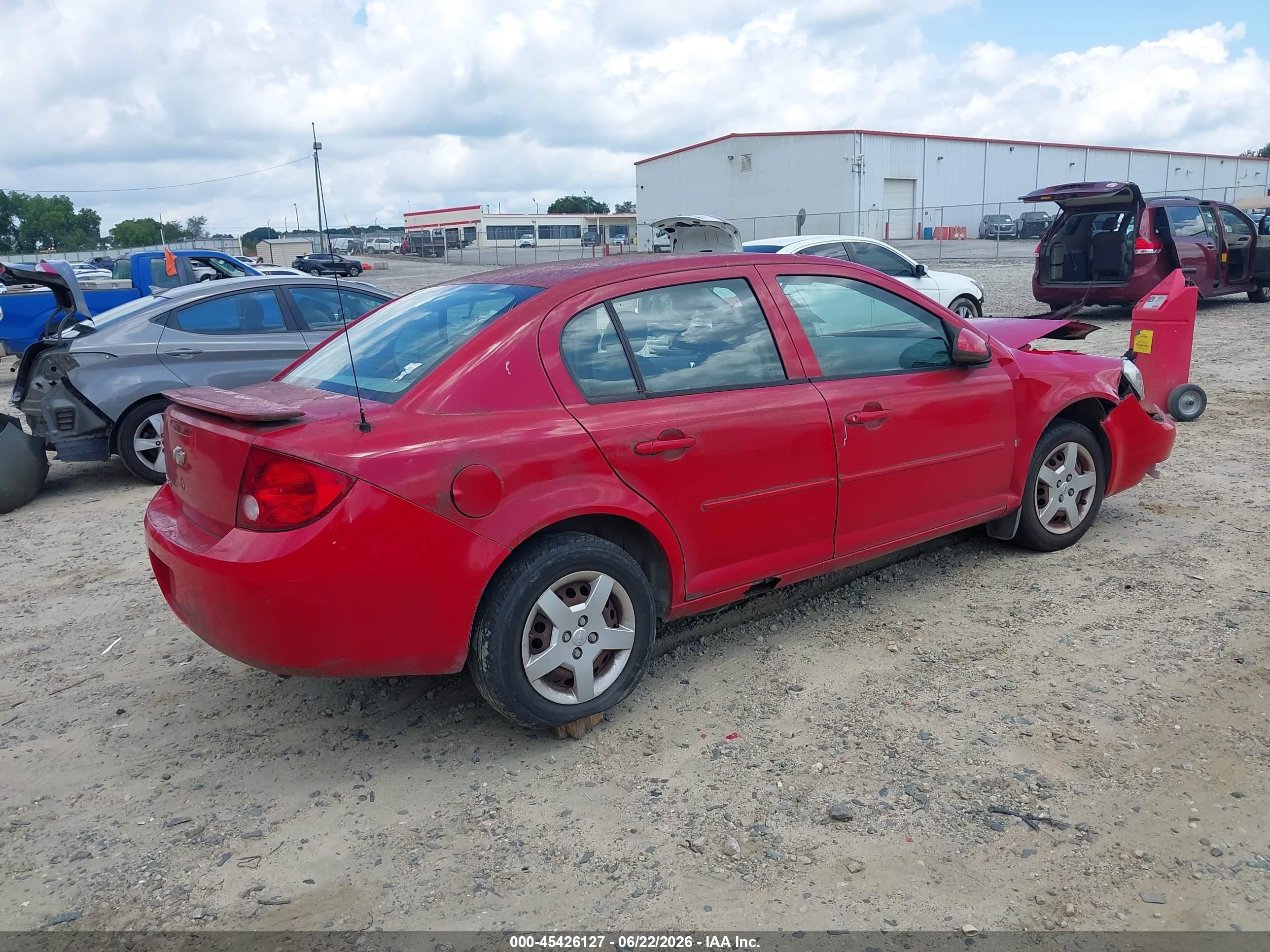 2007 Chevrolet Cobalt Lt Red vin: 1G1AL55F677127609