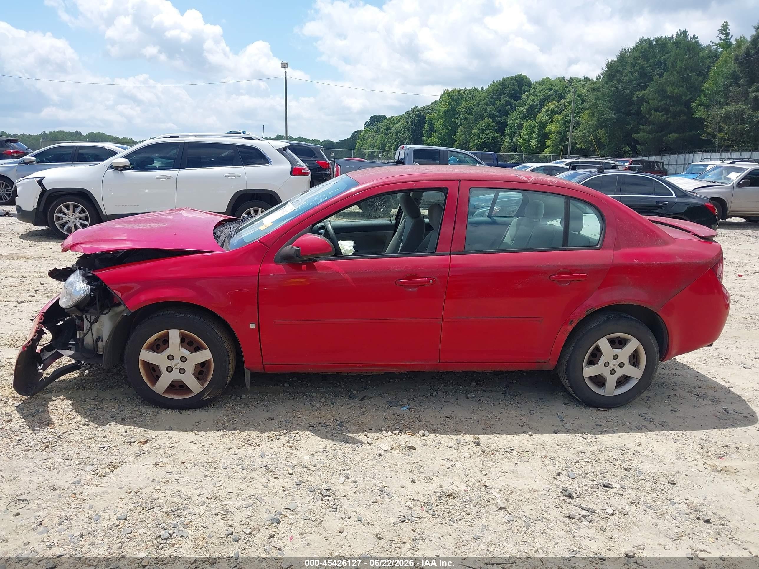 2007 Chevrolet Cobalt Lt Red vin: 1G1AL55F677127609