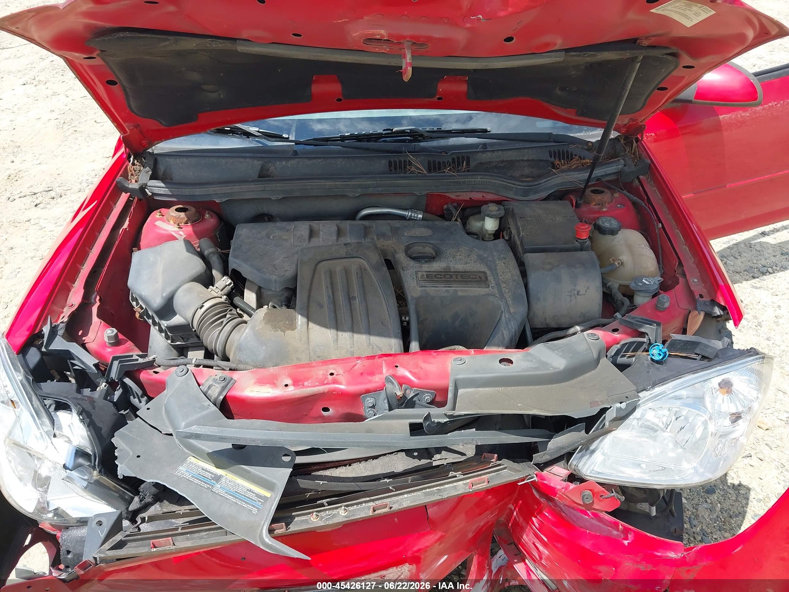 2007 Chevrolet Cobalt Lt Red vin: 1G1AL55F677127609