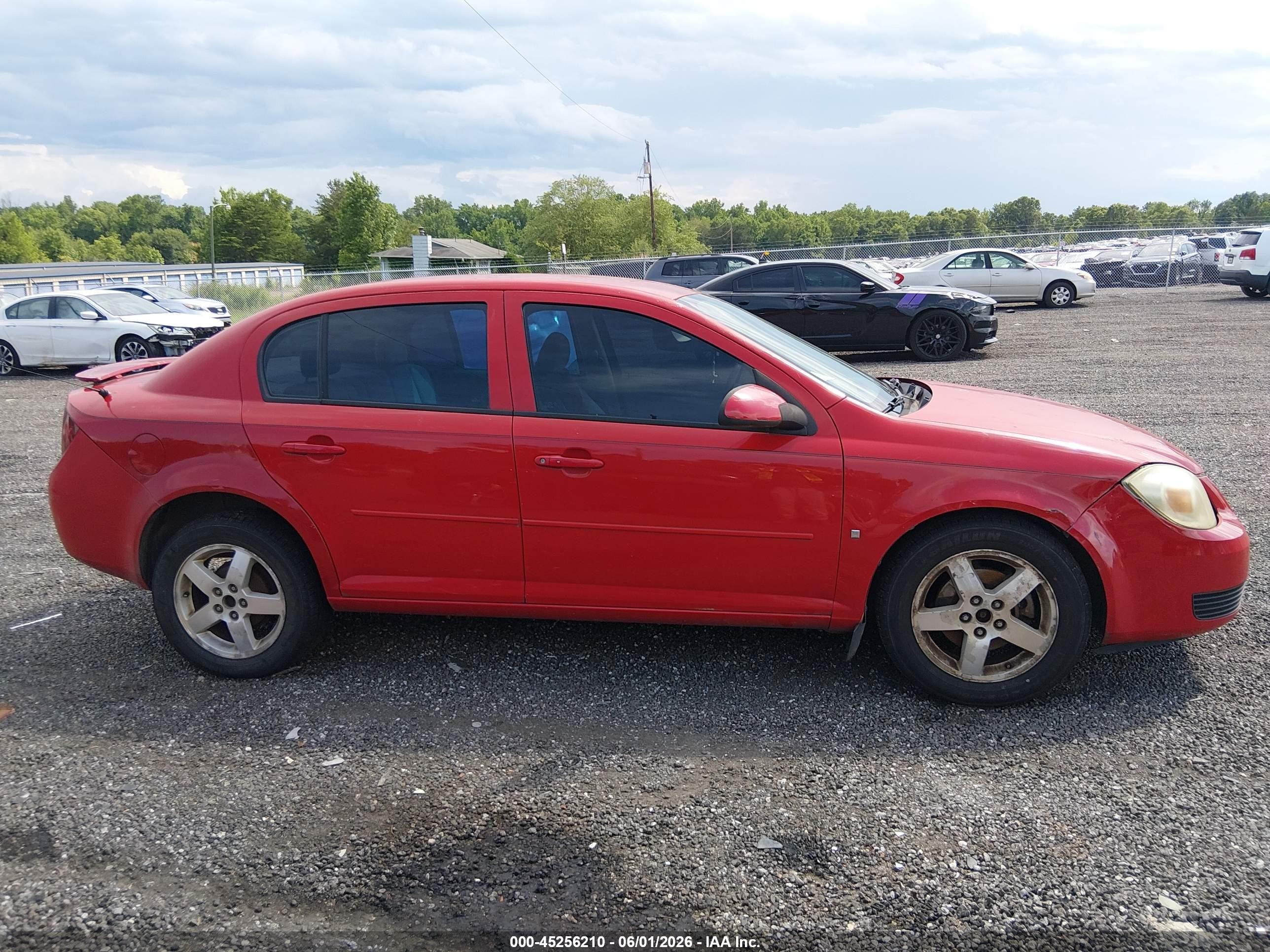 2007 Chevrolet Cobalt Lt Red vin: 1G1AL55F677295511