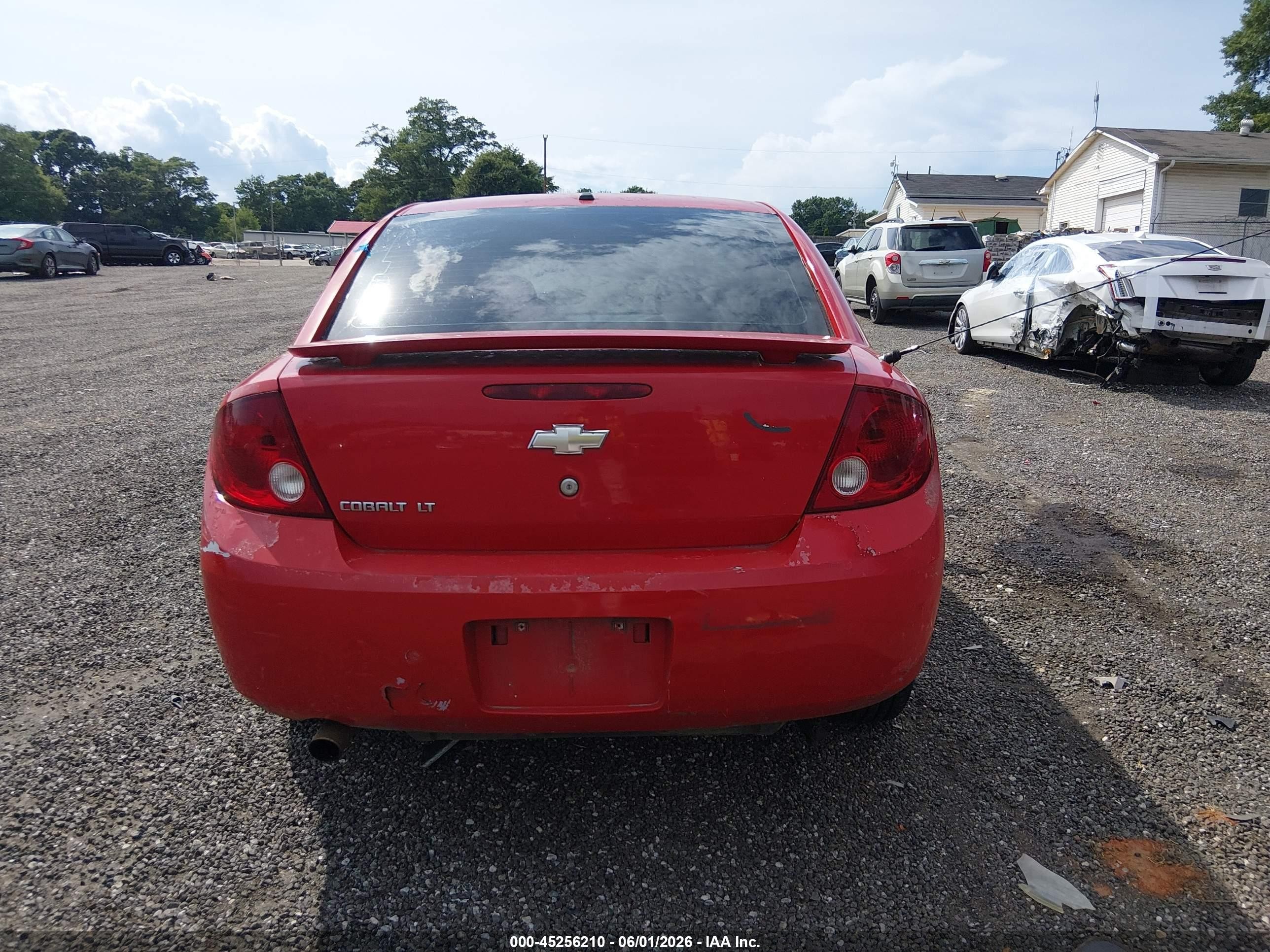 2007 Chevrolet Cobalt Lt Red vin: 1G1AL55F677295511