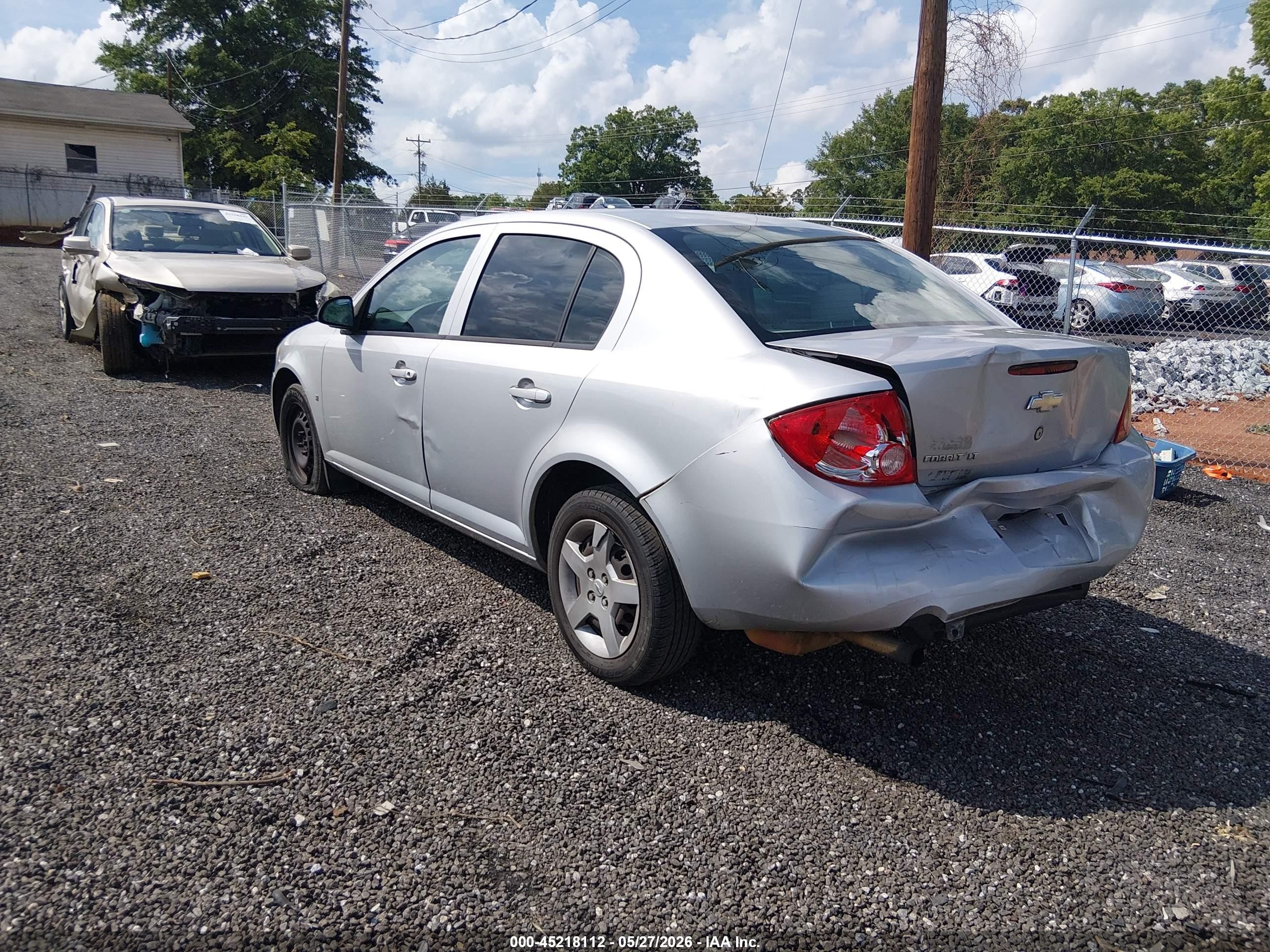 2007 Chevrolet Cobalt Lt Silver vin: 1G1AL55F677312212
