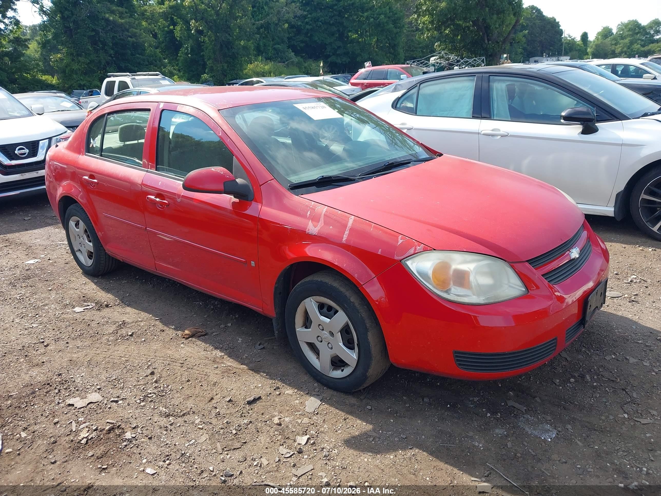 2007 Chevrolet Cobalt Lt Red vin: 1G1AL55F777159310