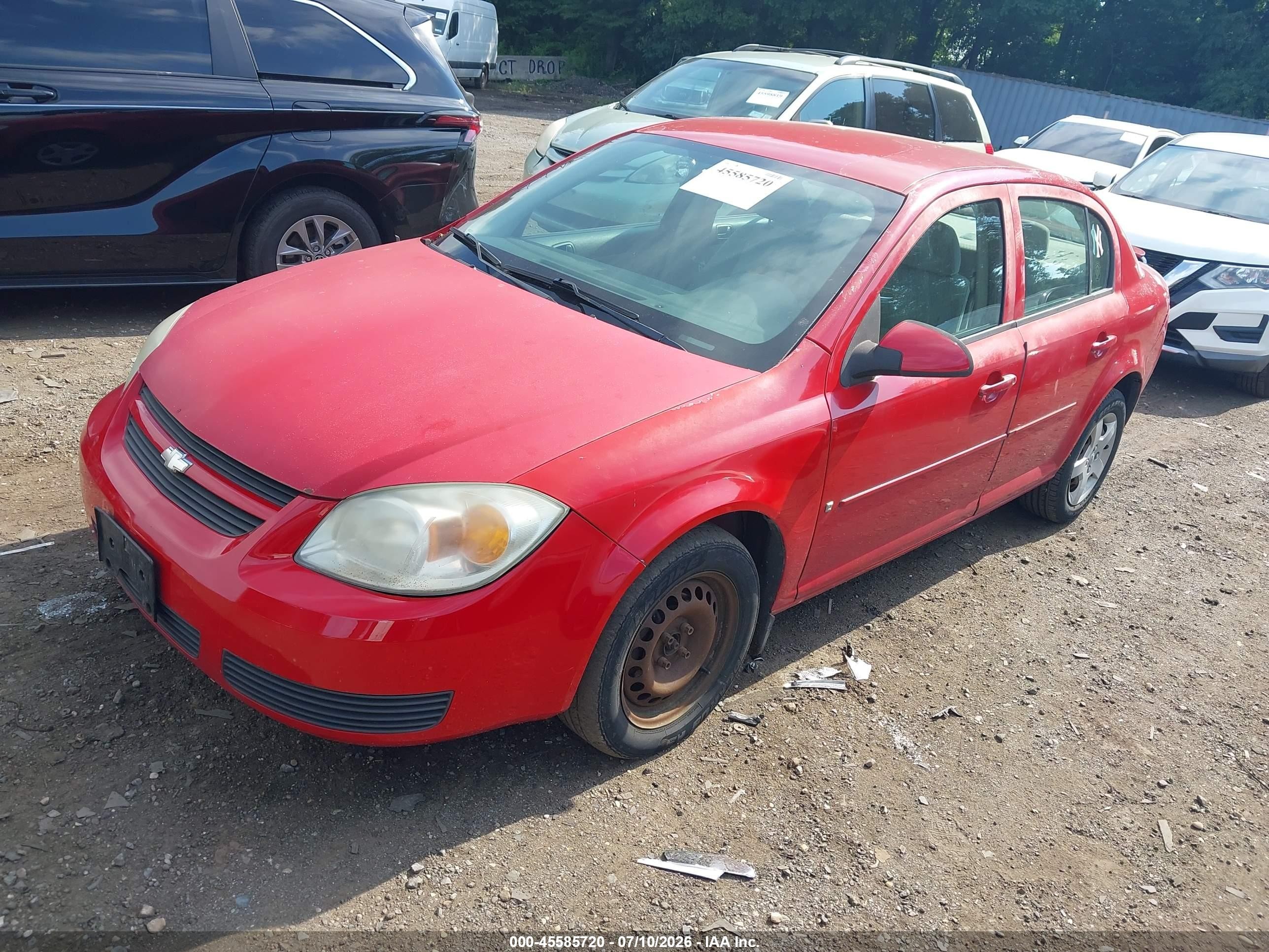 2007 Chevrolet Cobalt Lt Red vin: 1G1AL55F777159310