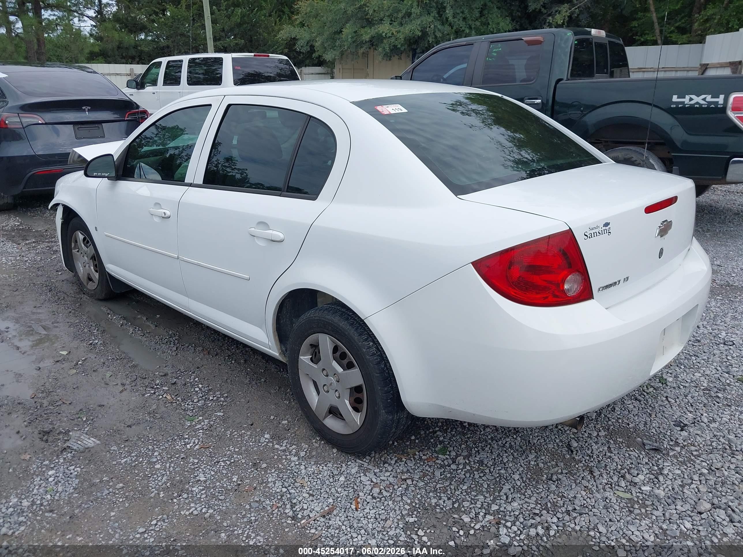 2007 Chevrolet Cobalt Lt White vin: 1G1AL55F877192137