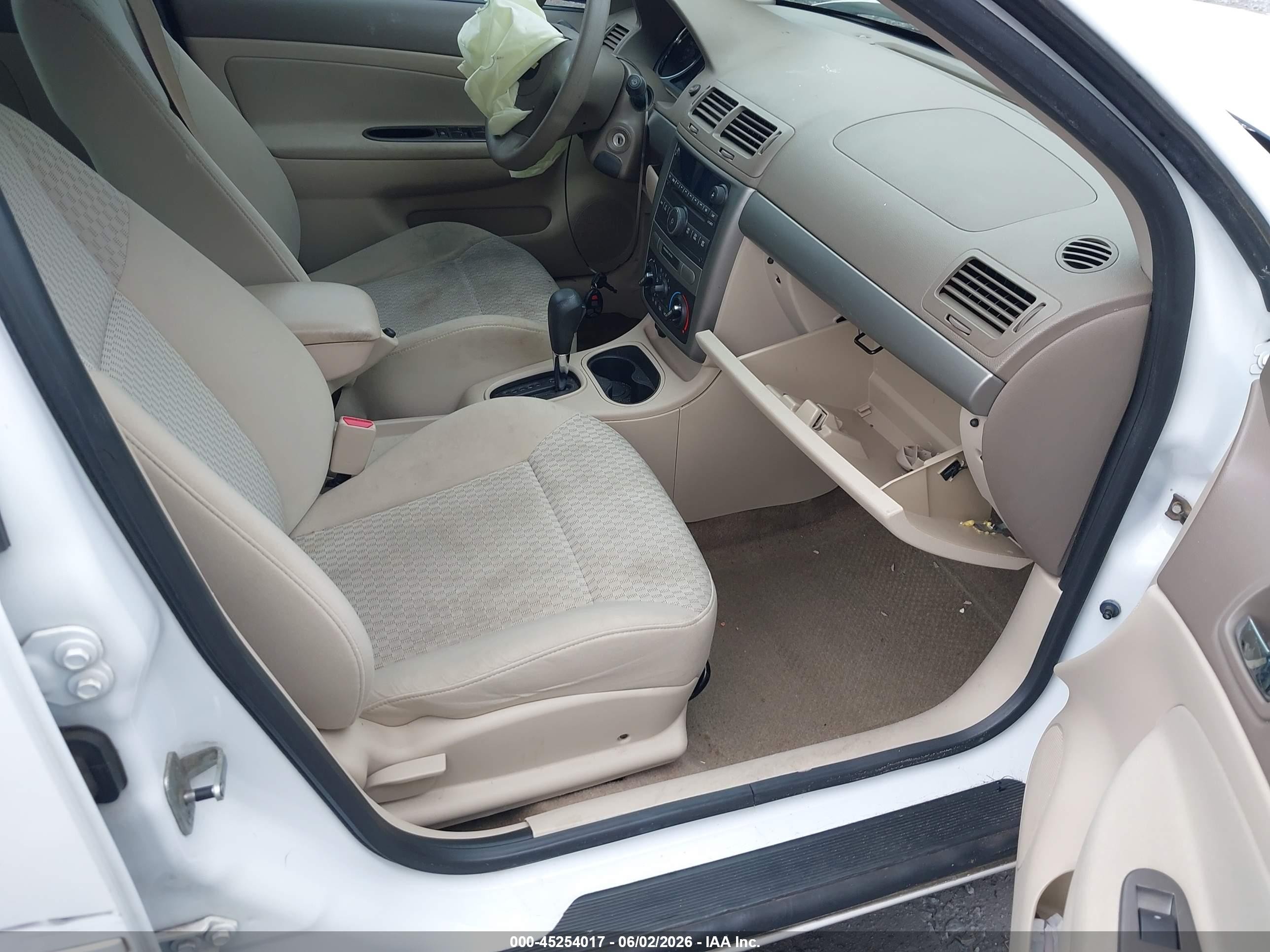 2007 Chevrolet Cobalt Lt White vin: 1G1AL55F877192137