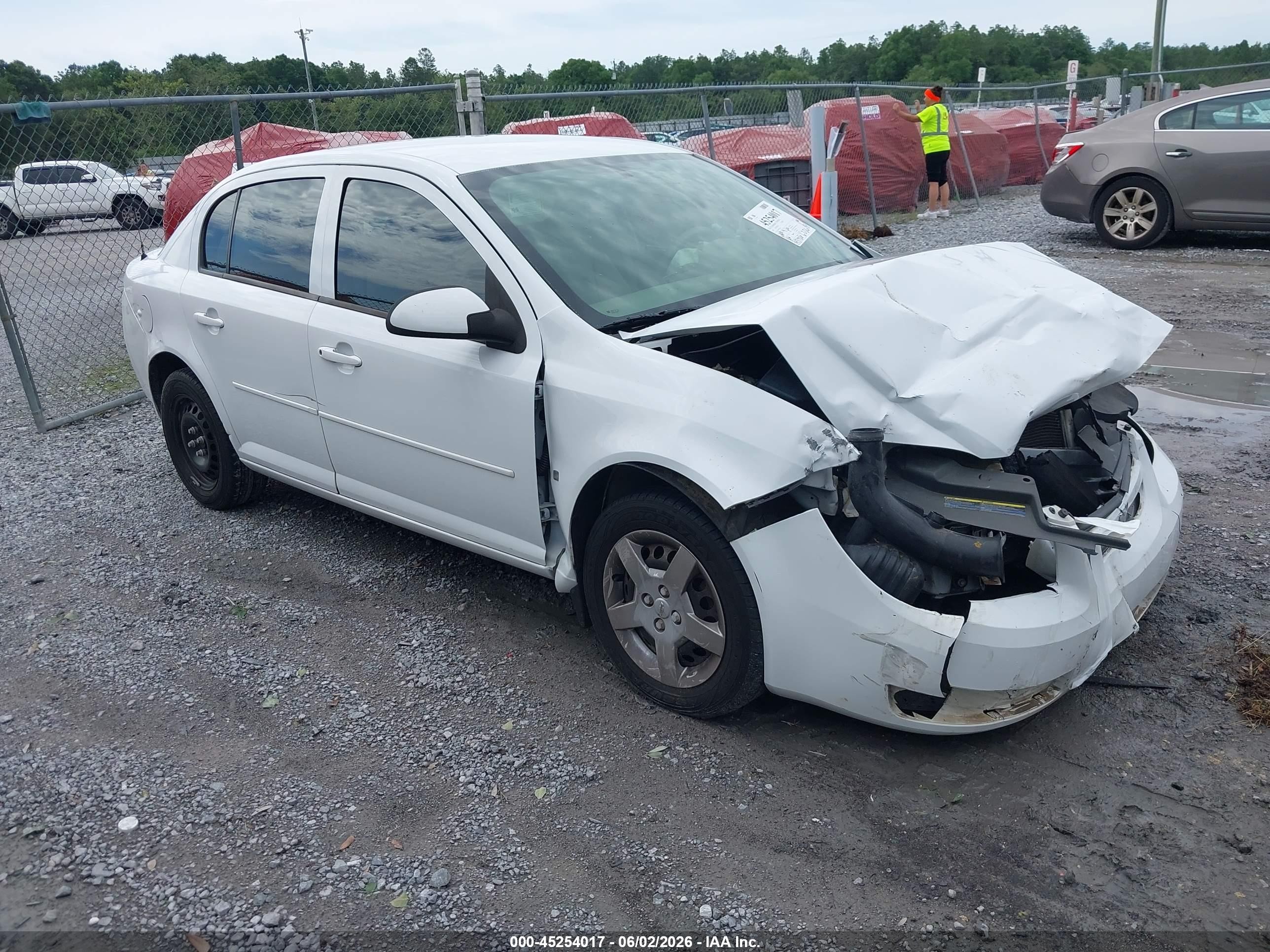 2007 Chevrolet Cobalt Lt White vin: 1G1AL55F877192137